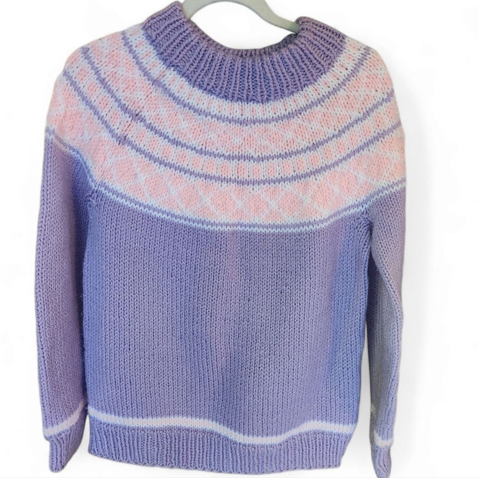 Handmade knit sweater.