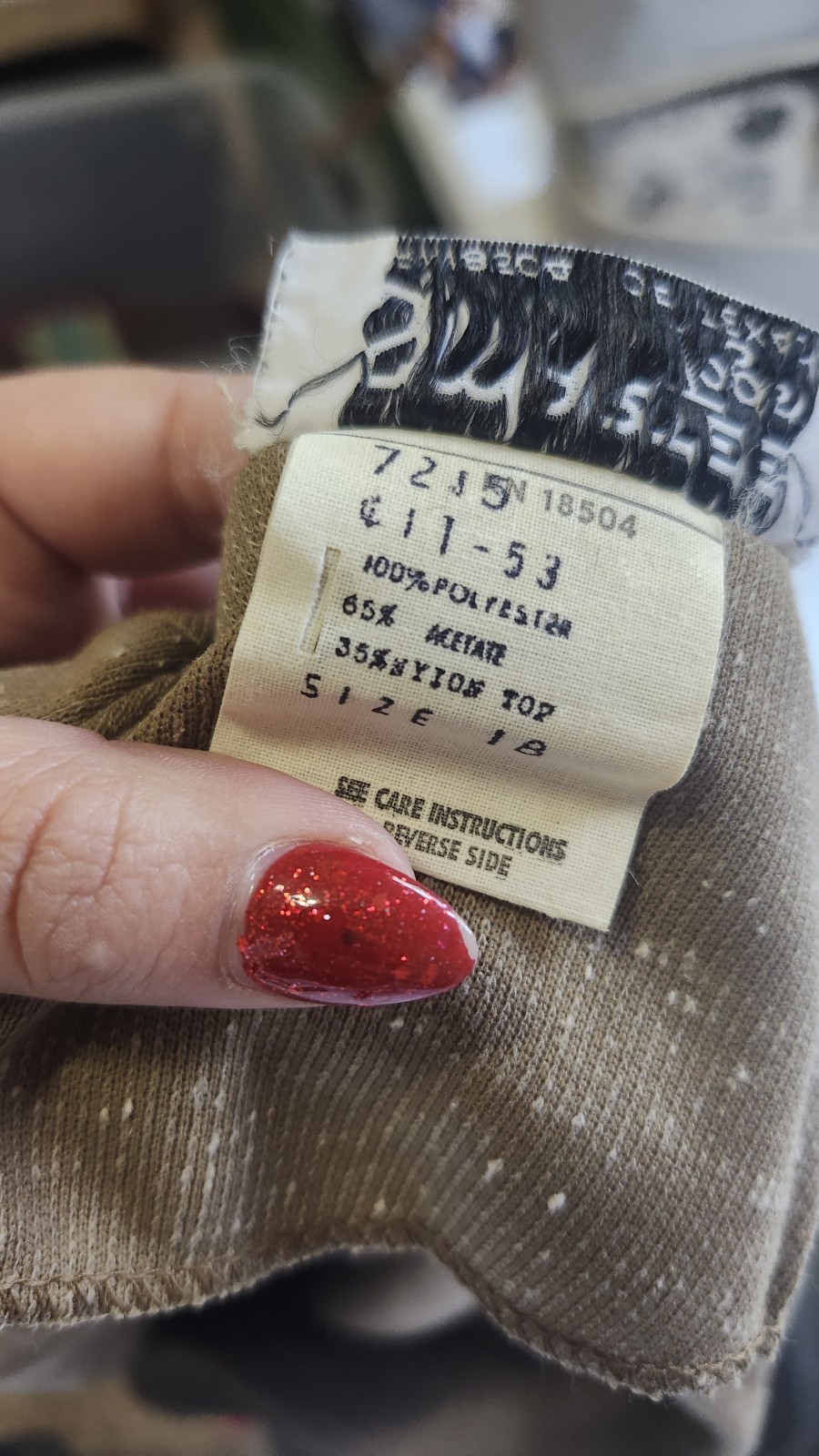 1970s Smartee Togs Neutral V-Neck Tailored Vest Vintage Sz 18