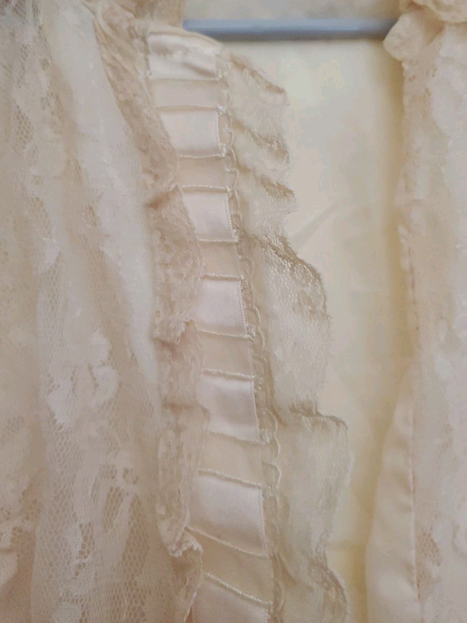 1940s Odette Barsa Vintage Bed Jacket Pink Full Lace Lined 19&Prime; Pit to Pit