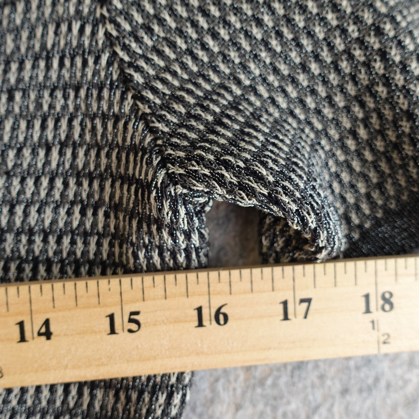 Vintage 90s Emanuel Ungaro Top M Black Metallic Knit T Shirt Mesh Net Grunge