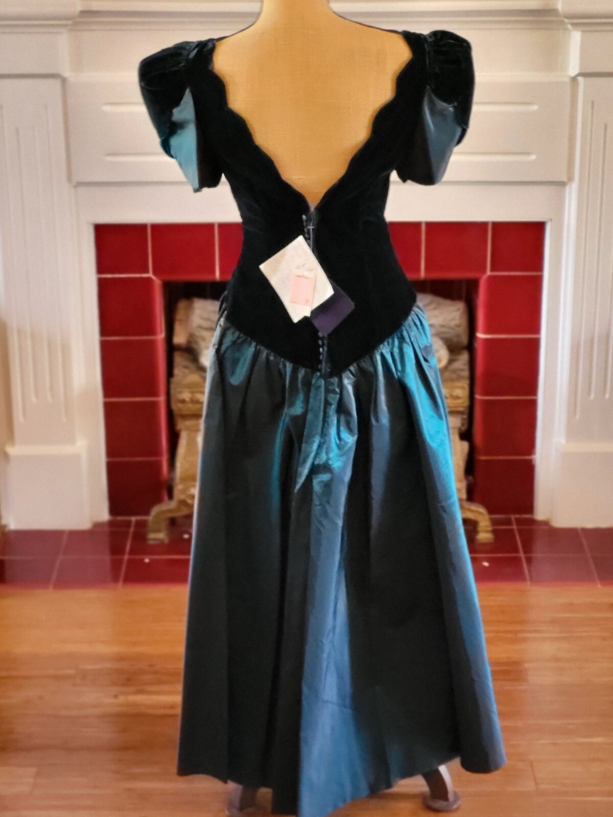 Alfred Angelo Dance Allure Vintage 80s Dead Stock With Tags Teal