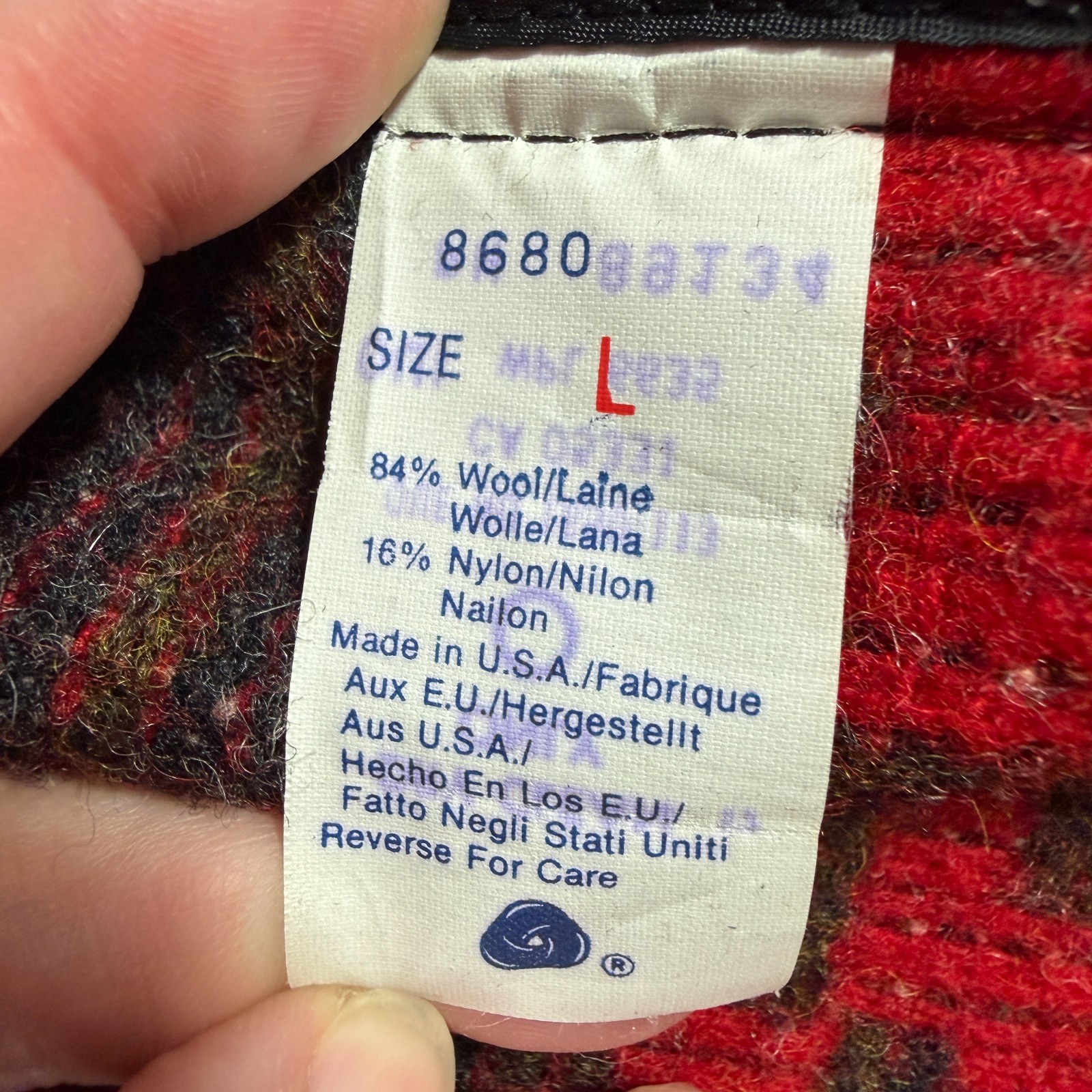 Vintage Woolrich Wool Duster Coat Sweater Large Hooded Southwestern Aztec Tassel