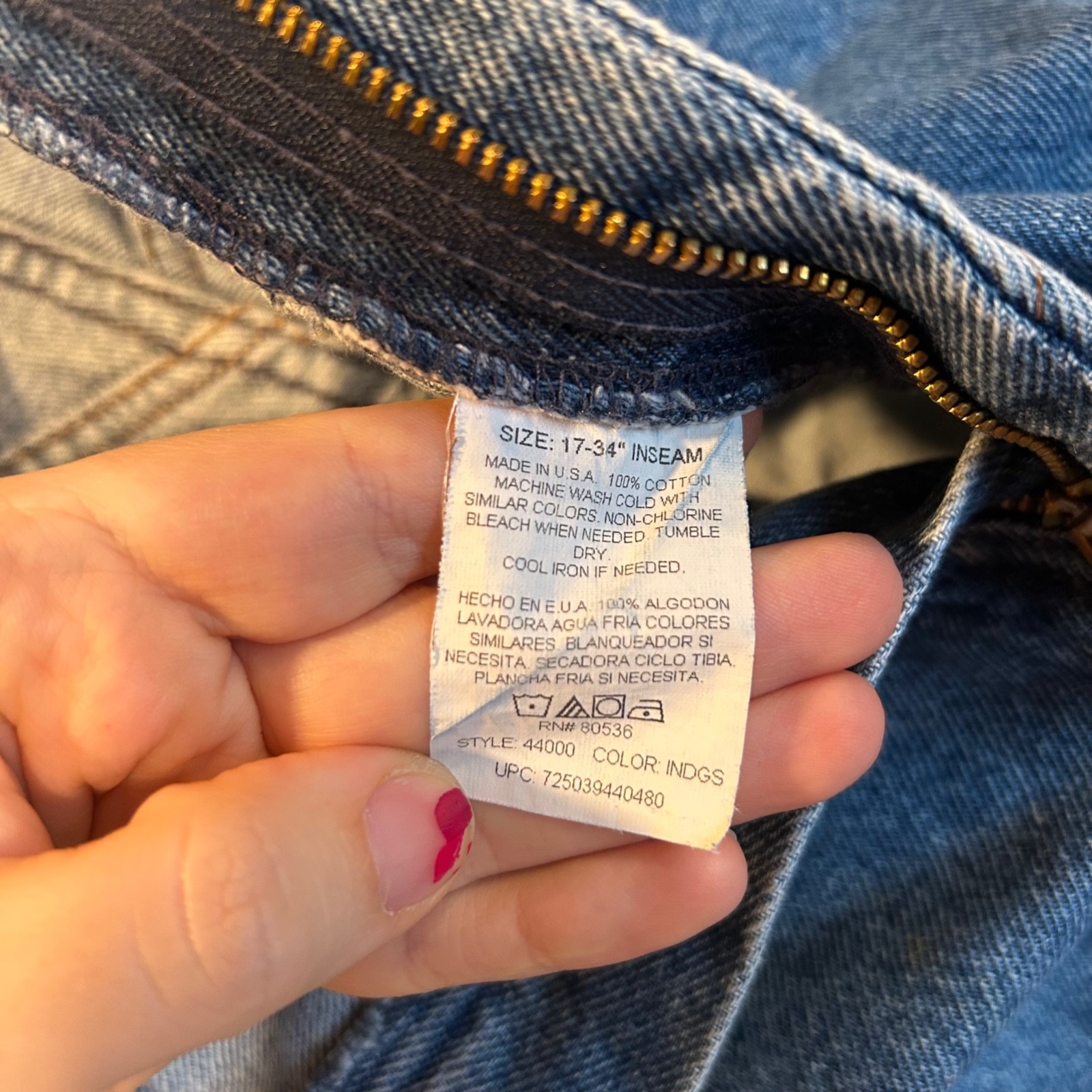 Vintage 80s 90s Ozark Mountain Jeans Women&rsquo;s High Rise Made in USA V-Yoke 33×32
