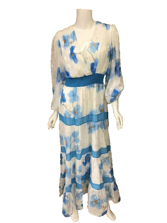 NWT Saint Germain Women&rsquo;s Long Floral Bohemian Dress, Size M