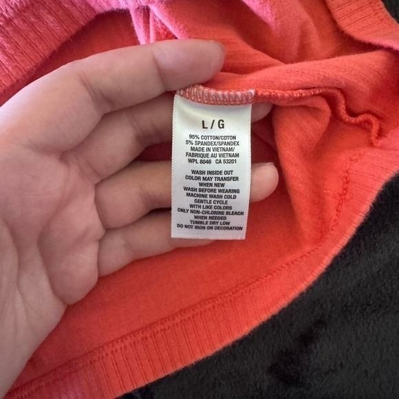 Y2K vintage orange Aeropostale embroidered logo henley short sleeve top mcbling