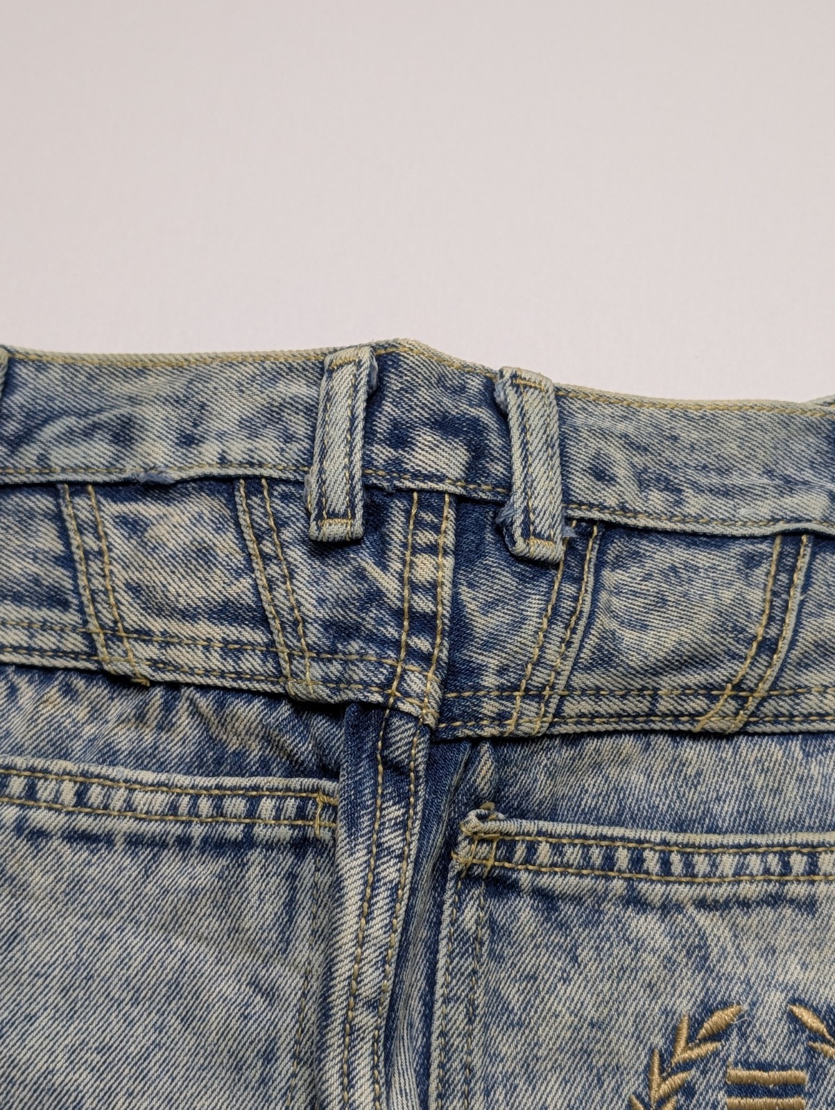 Vintage 1980&rsquo;s P.S. Gianto Women&rsquo;s Acid Washed Slim Fit Jeans Size 8 Regular