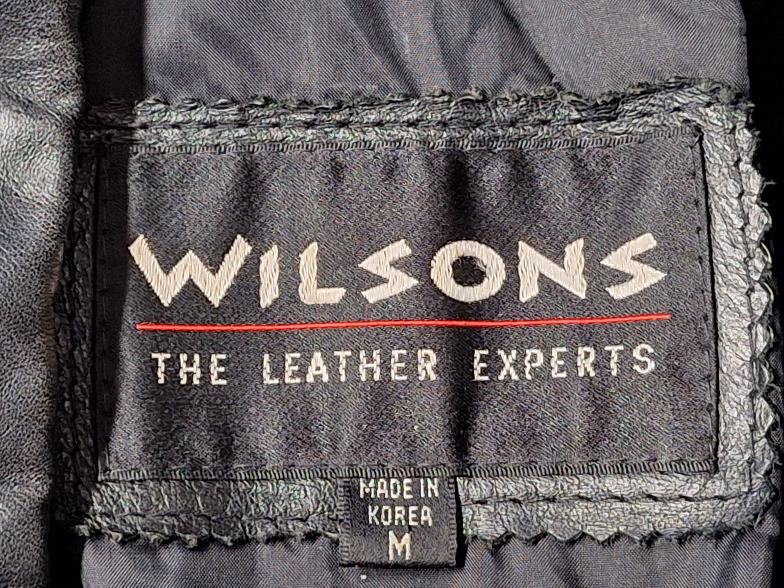 VTG Wilsons 100% Leather Moto Jacket 1980s-90s Black Women MEDIUM Floral Paisley