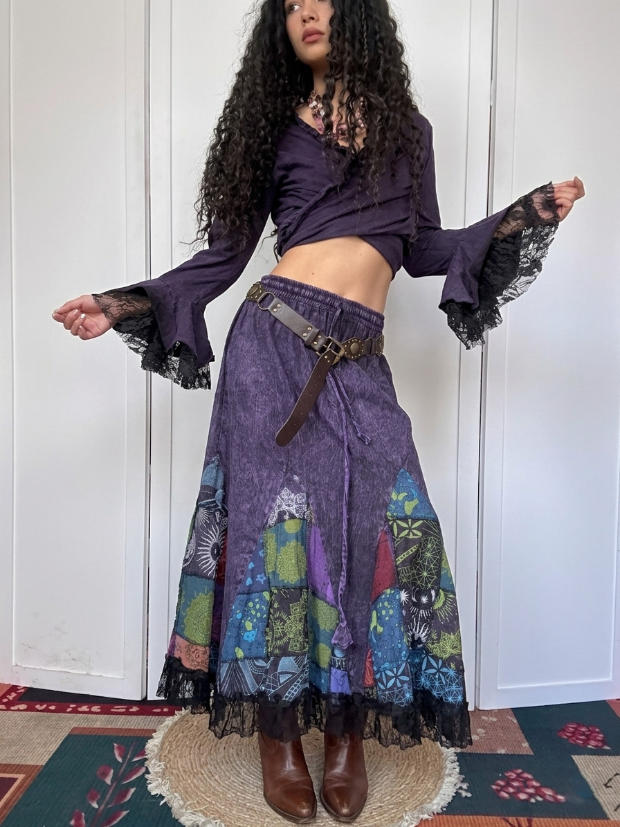 Fairy Hippie Free Vibe mystery top+dress set y2k cosplay