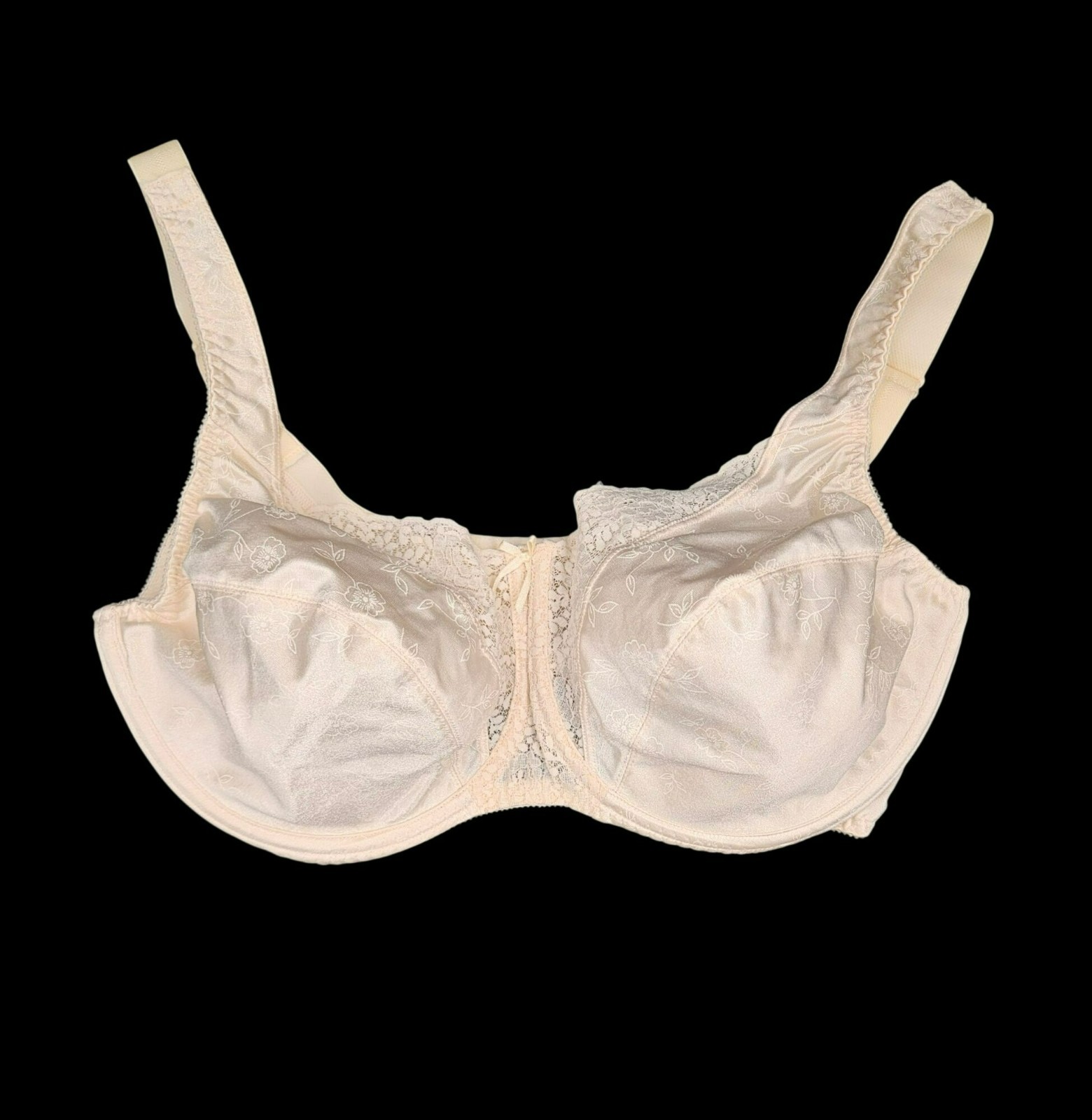VTG Playtex Collection 40DD Ivory Lace Full Coverage Underwire Bra Style 4422