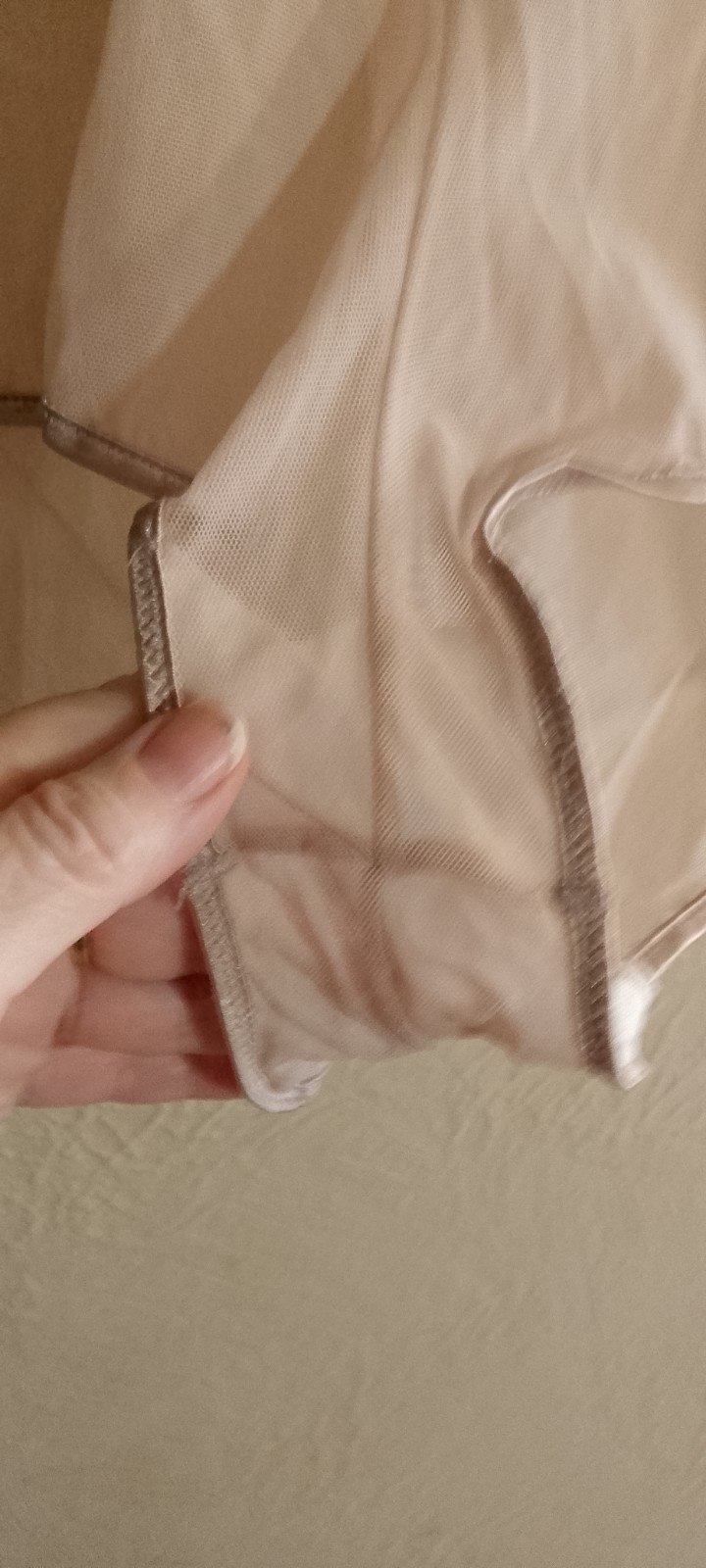 Vtg,Vassarette Nude Chiffon Cami & Shorts Set ,Sheer,Satin Trim,Small 17-167.