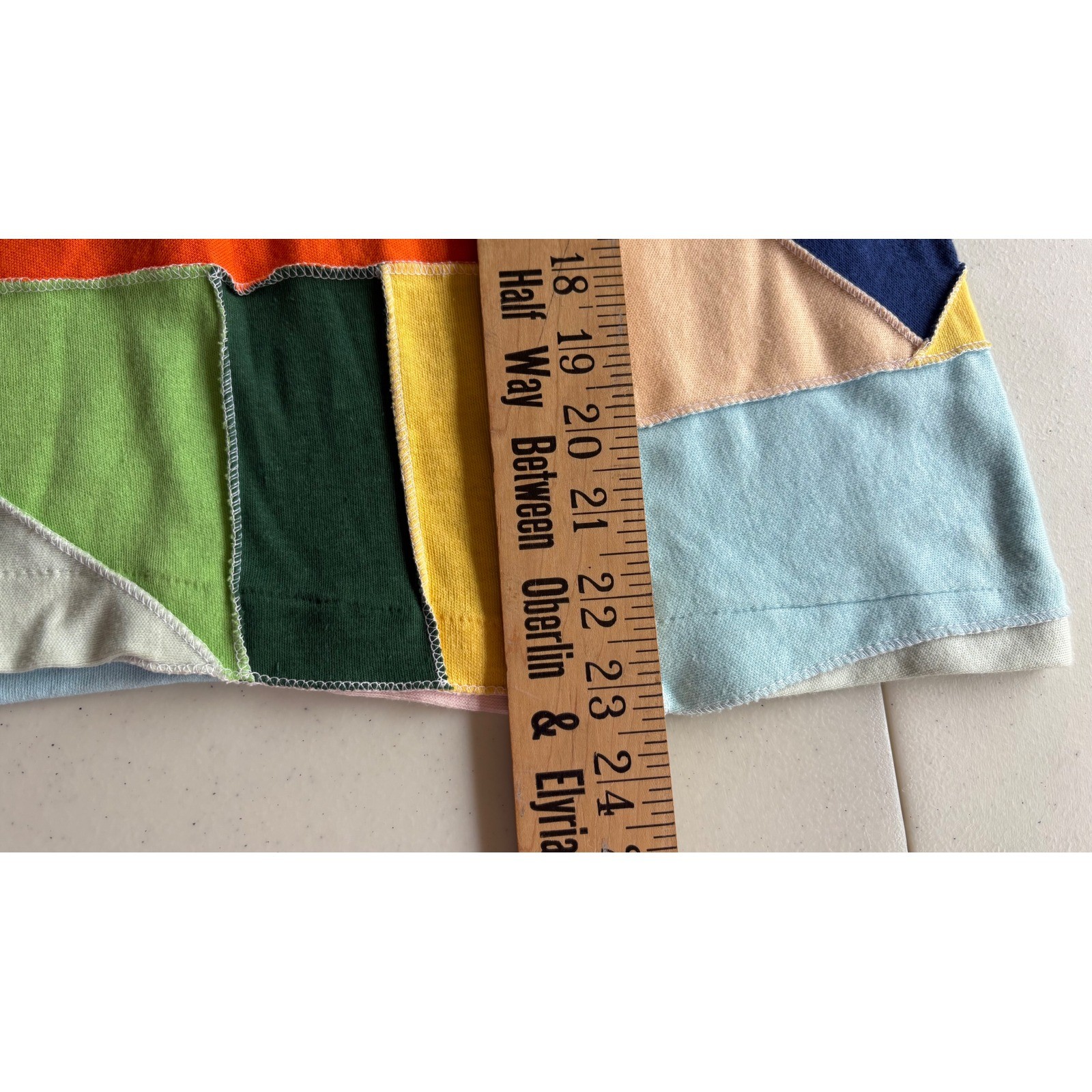 Vintage Patchwork Tank Top Boho 70s XS