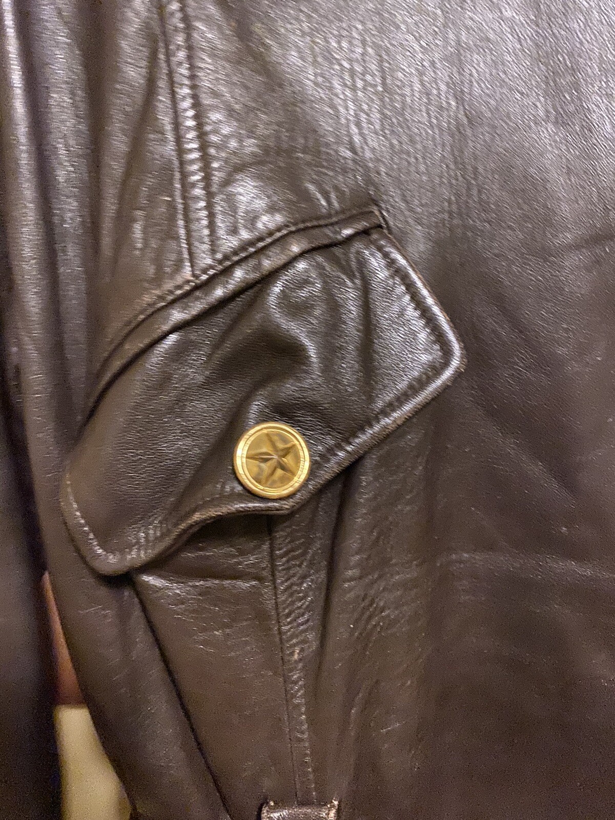 VTG Cedars Moto Zip Jacket Leather Brown Biker 1980s buttery Belted Medium