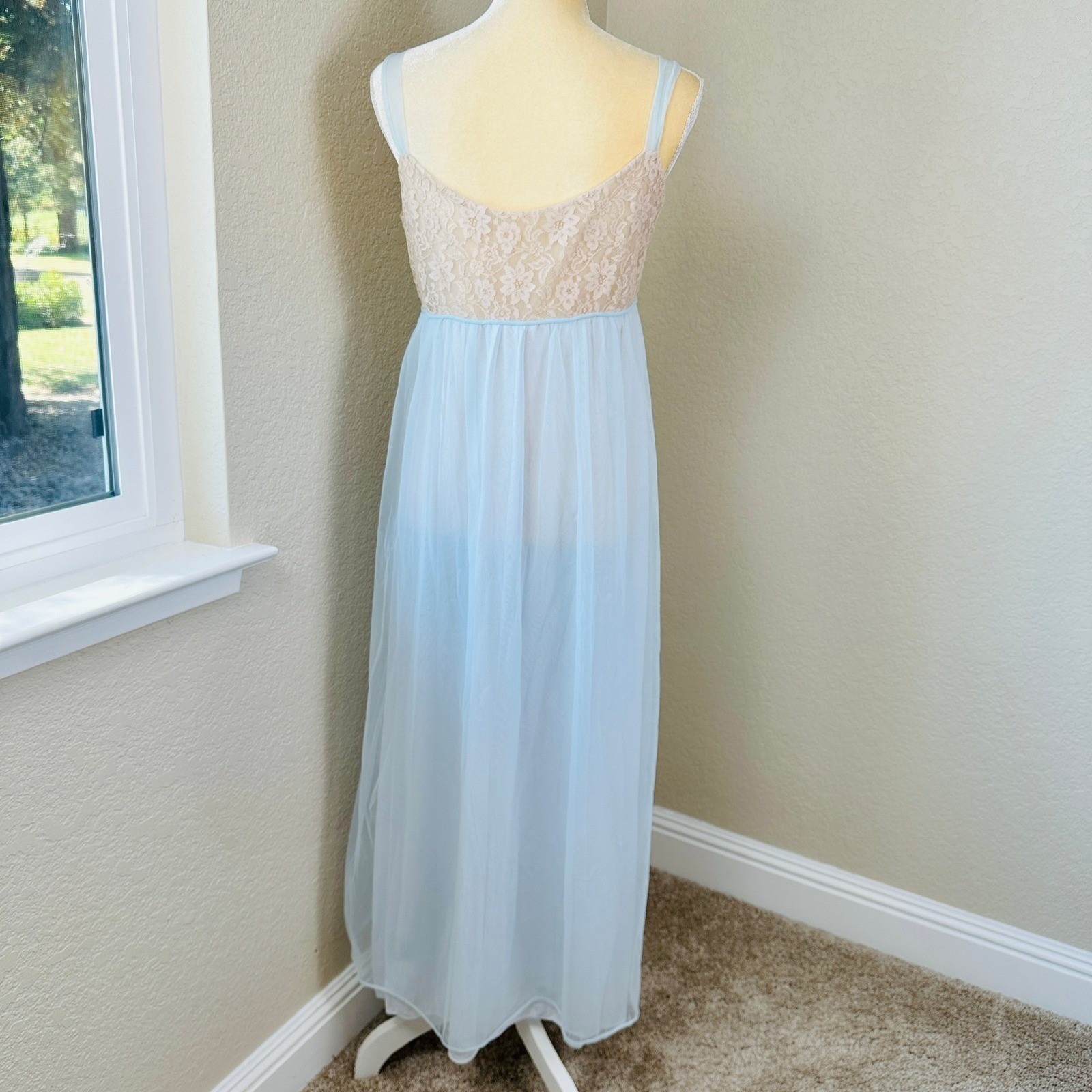Lisette AL Sterling Vintage Lingerie Gown Maxi Dress Women 38 Romantic Elegant