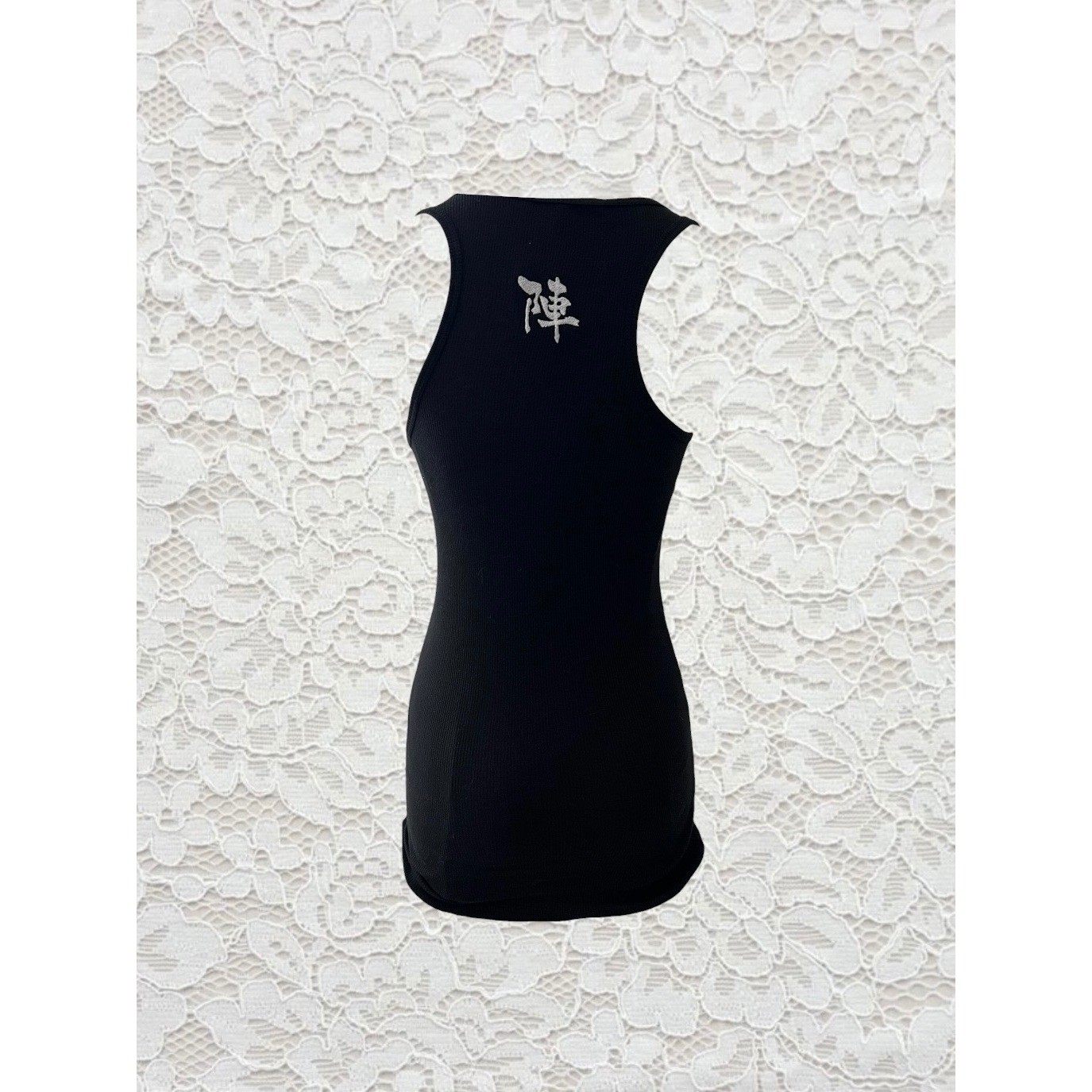 vintage chinese symbol racer back tank top