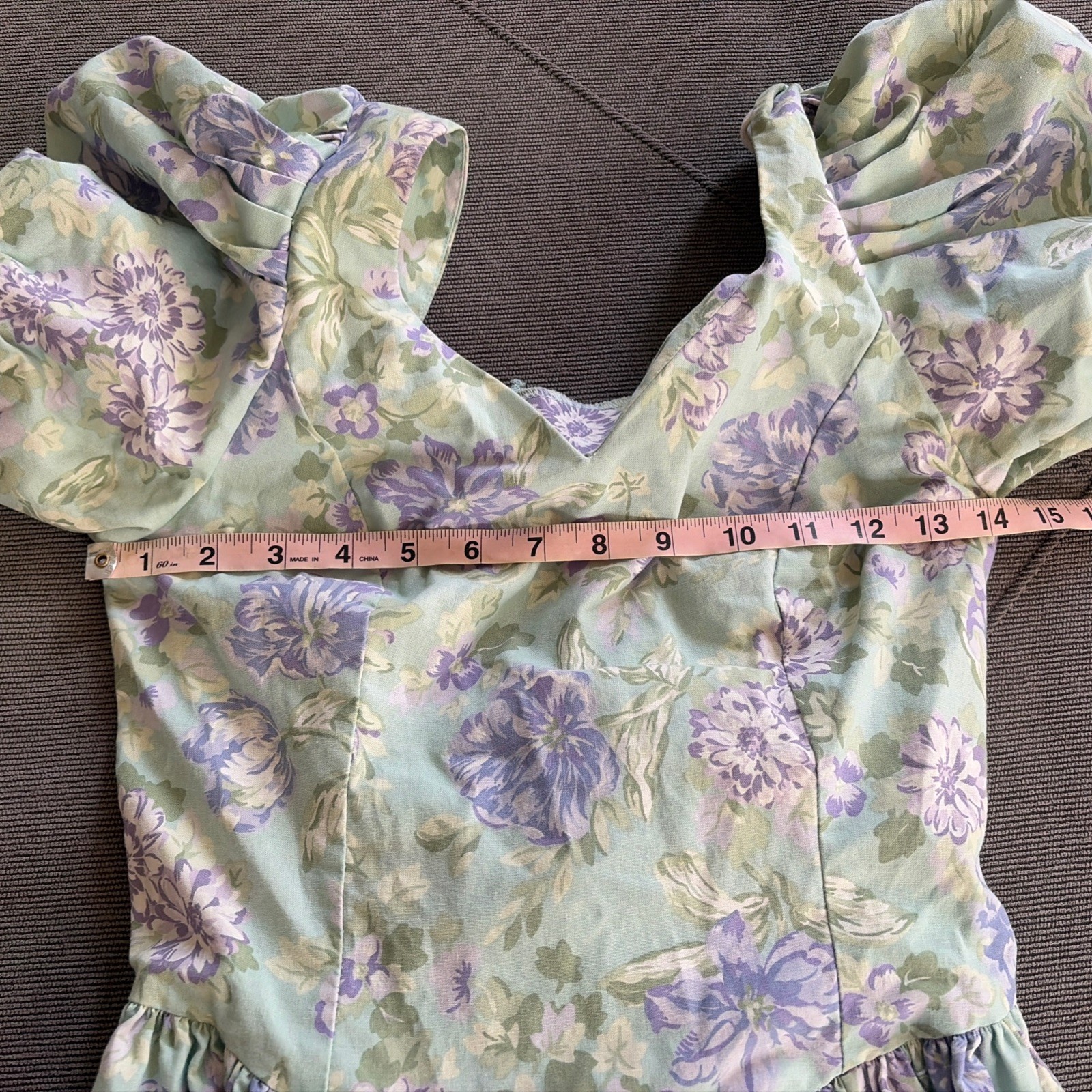 Laura Ashley Vintage US Sz 10 Dress Cottagecore Floral Prairie Style