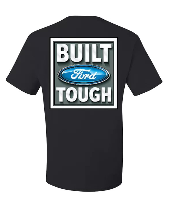 Licensed Built FORD T-Shirt Top Ford Logo F150 Truck Mustang Tee Shirt Dad Gift