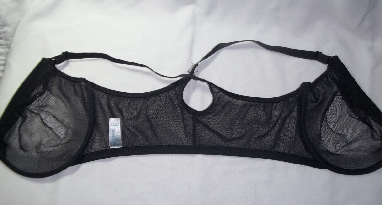 Vintage MAIDENFORM 3919 Inner Solutions Bra Front Close MESH 36D Black EXC Cond.