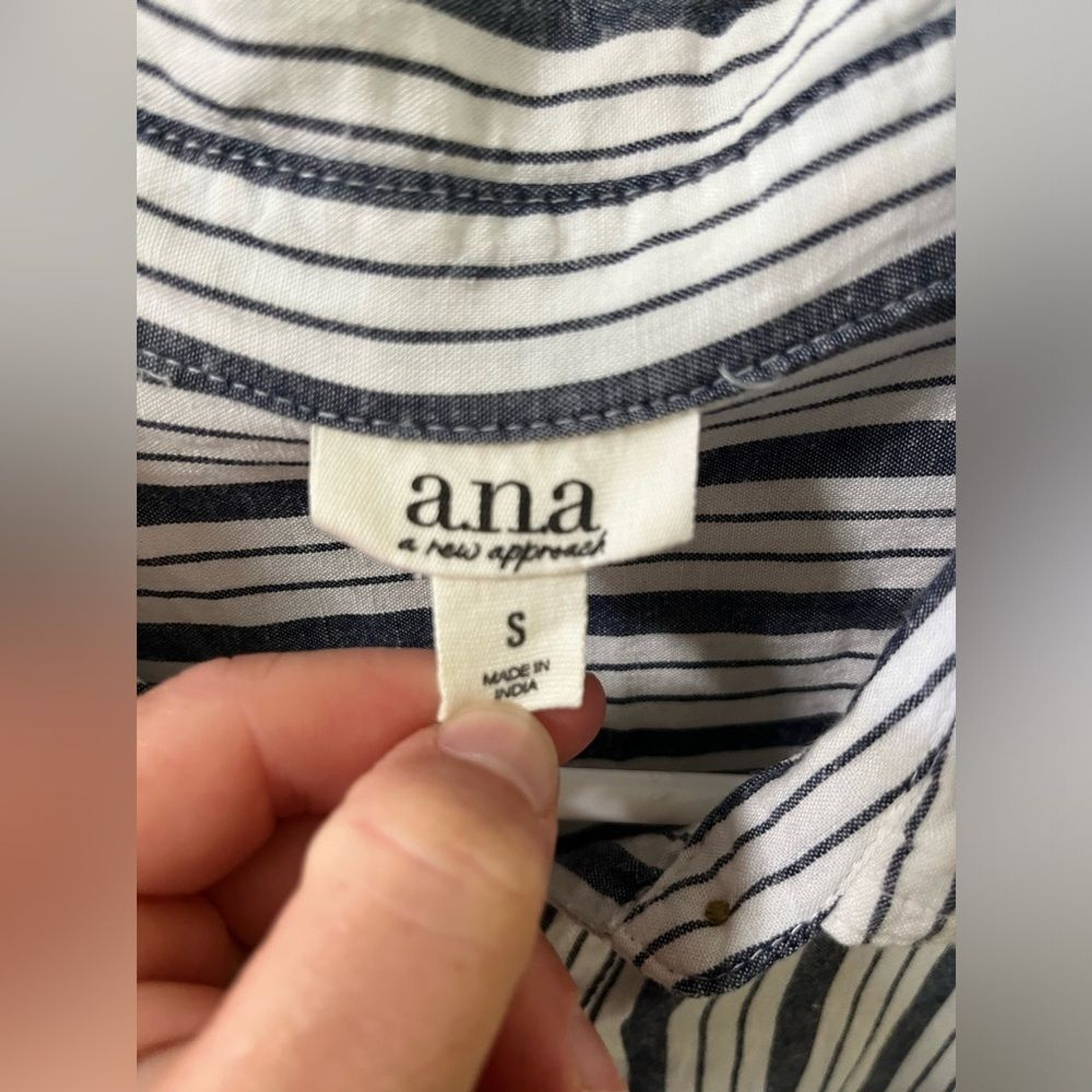 A.N.A stripped blouse top