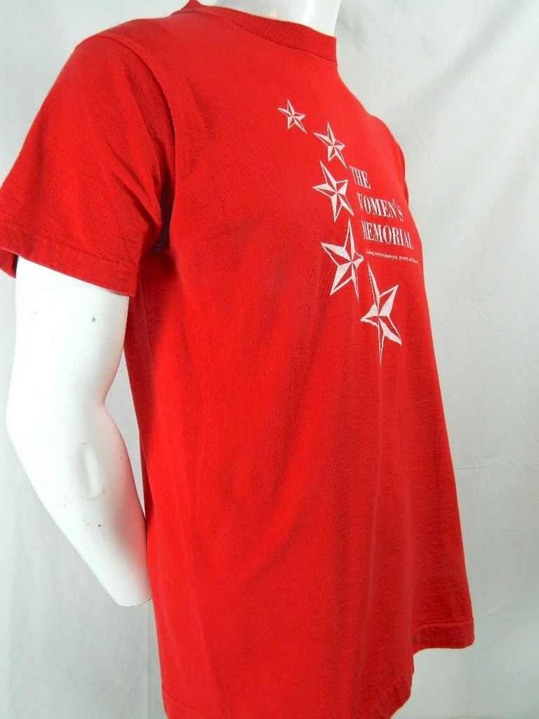 Vintage Honoring Service Women Memorial Past Present Future T Shirt Made In USA