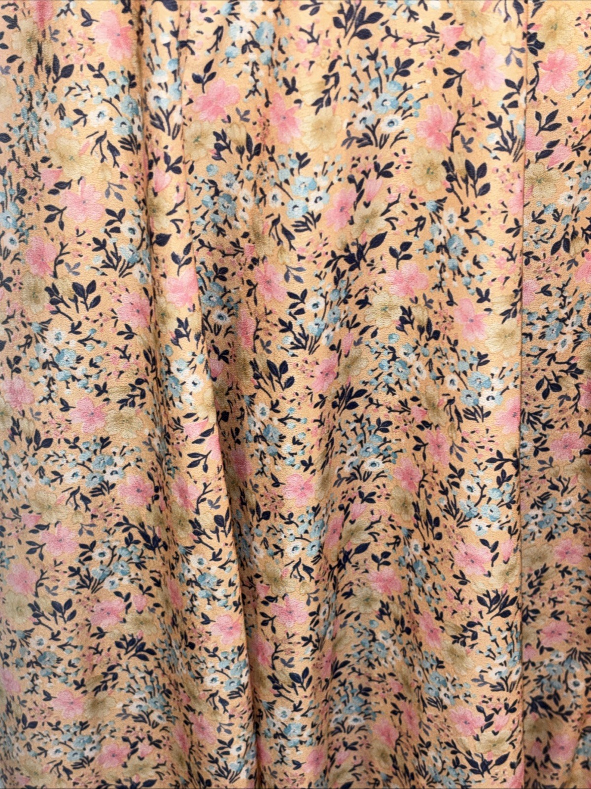 1950s women’s drawstring zipper button skirt Soft!! Size 11/12 Silky