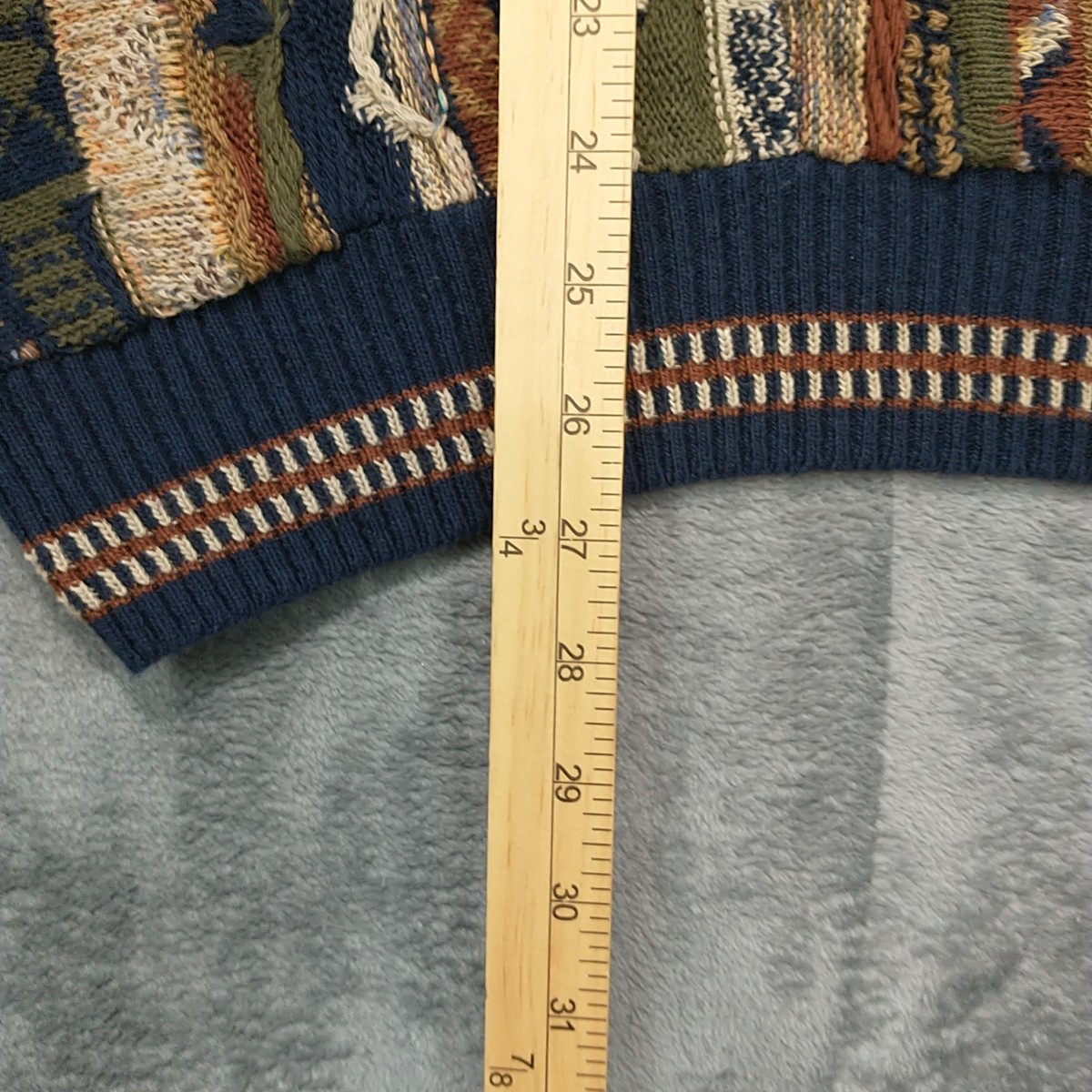 Vintage Murano Coogi Style Sweater Multicolor 90s Size Large