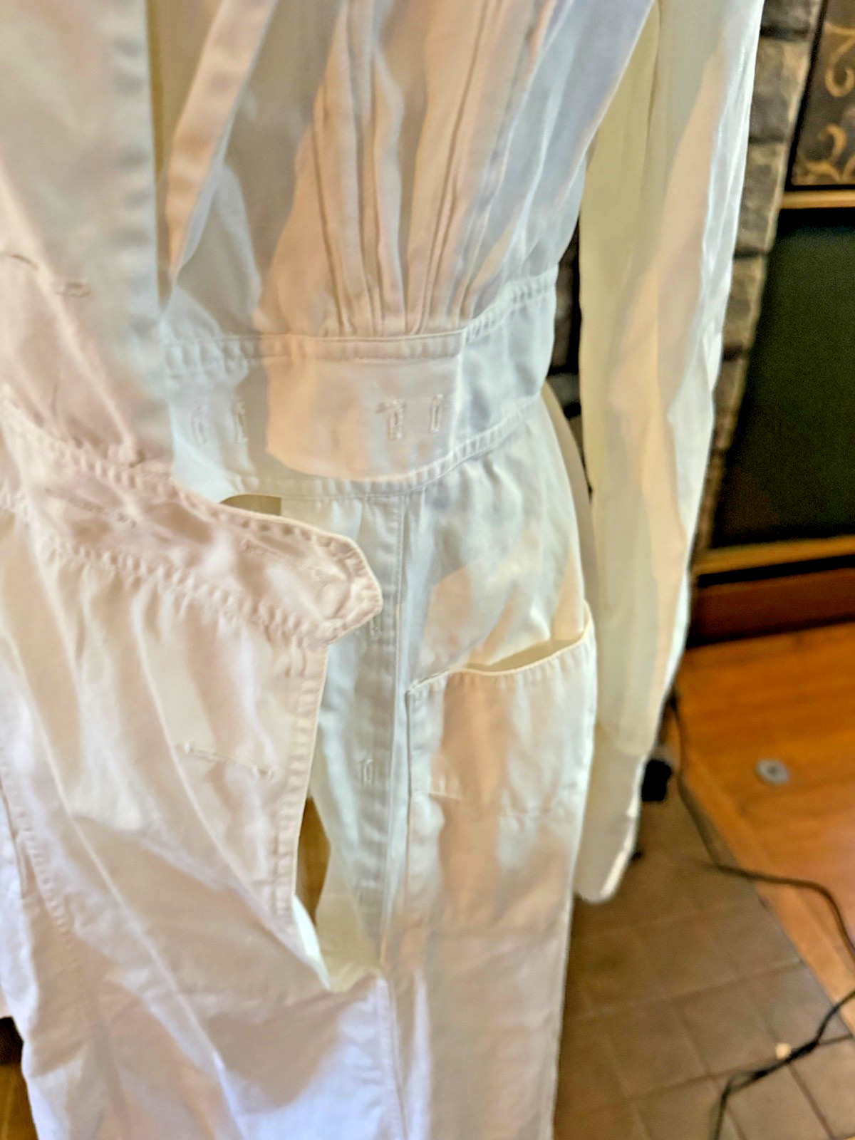 Vintage 1958 White Midi Length Authentic Nurse Uniform s/m Princess Uniform