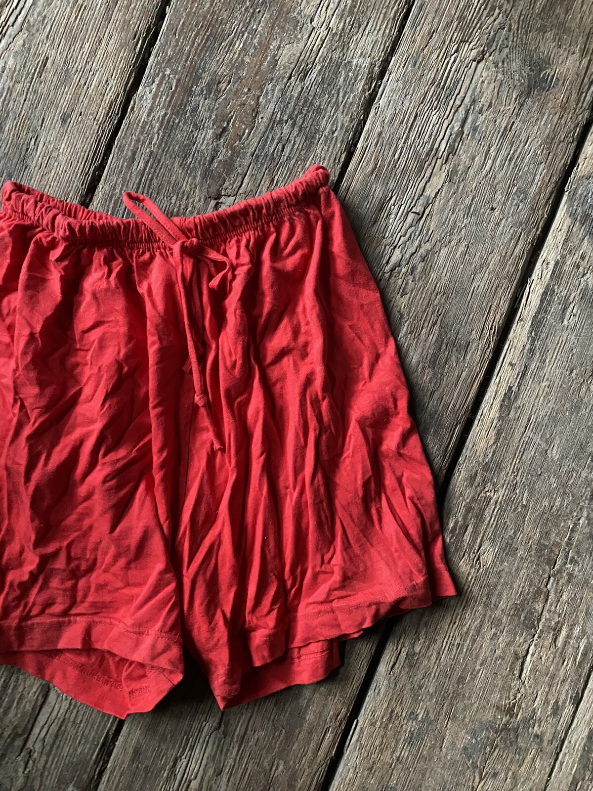 Vintage Miss Juli Shorts Red Drawstring Activewear Large