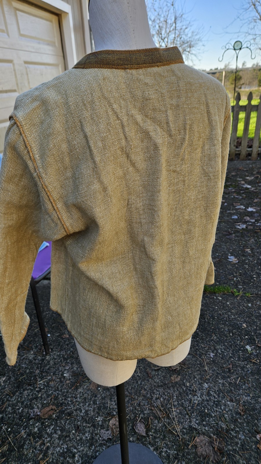 Tribe Vintage Jacket 100% Hand Woven Made In Nepal Size M Classic Style
