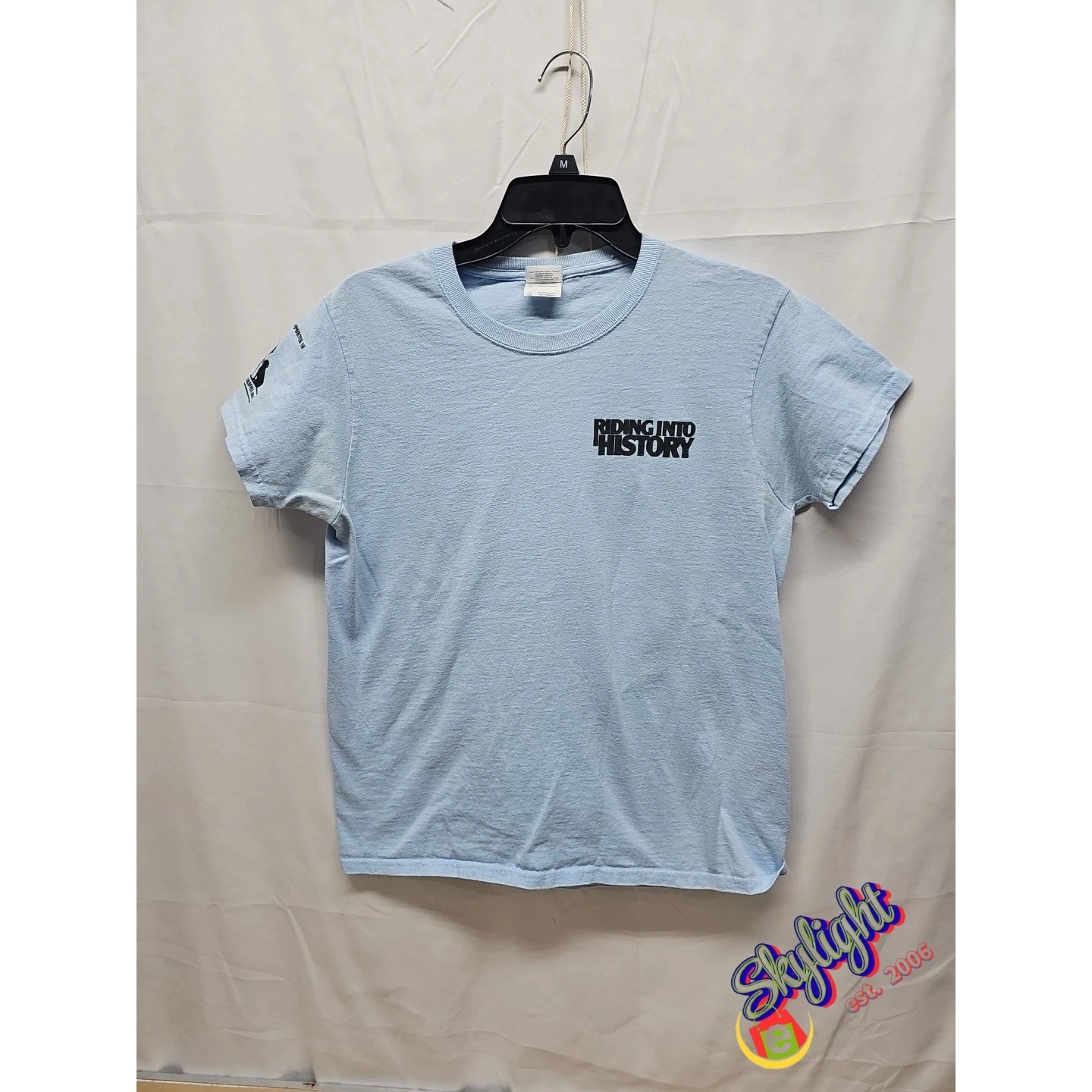 Gildan Purple Vtg 16th Annual Riding History 2015 T-Shirt Motorcycle Rally Sz M