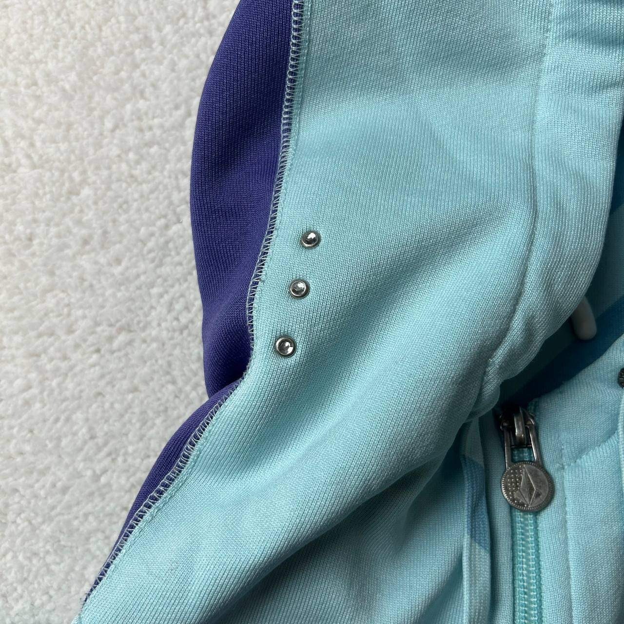 Vintage Volcom Colorblock Multicolor Full Zip Y2K Jacket Hooded Women&rsquo;s Small