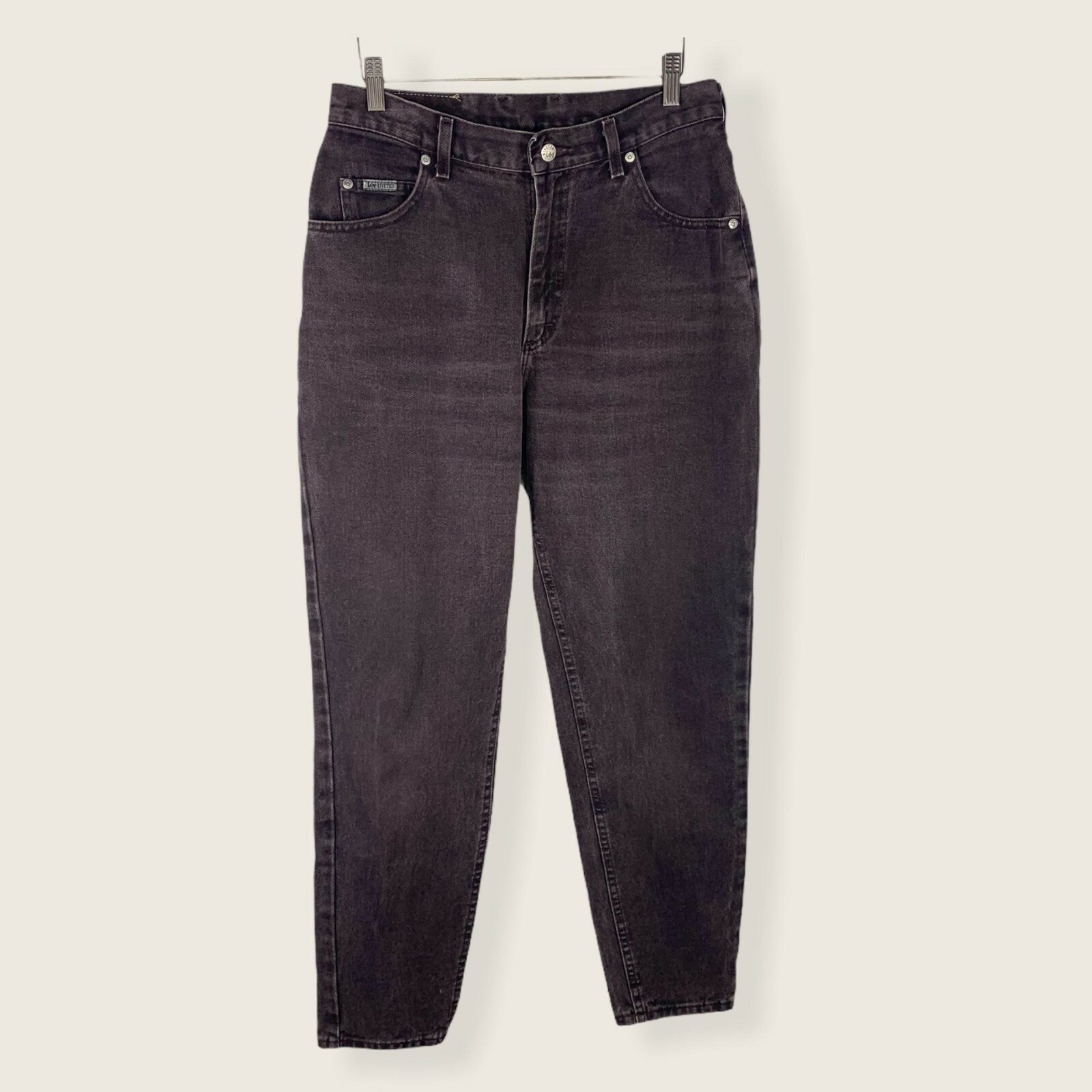 Vintage 90s Lee Riveted High Tapered Waist Jeans Size 12