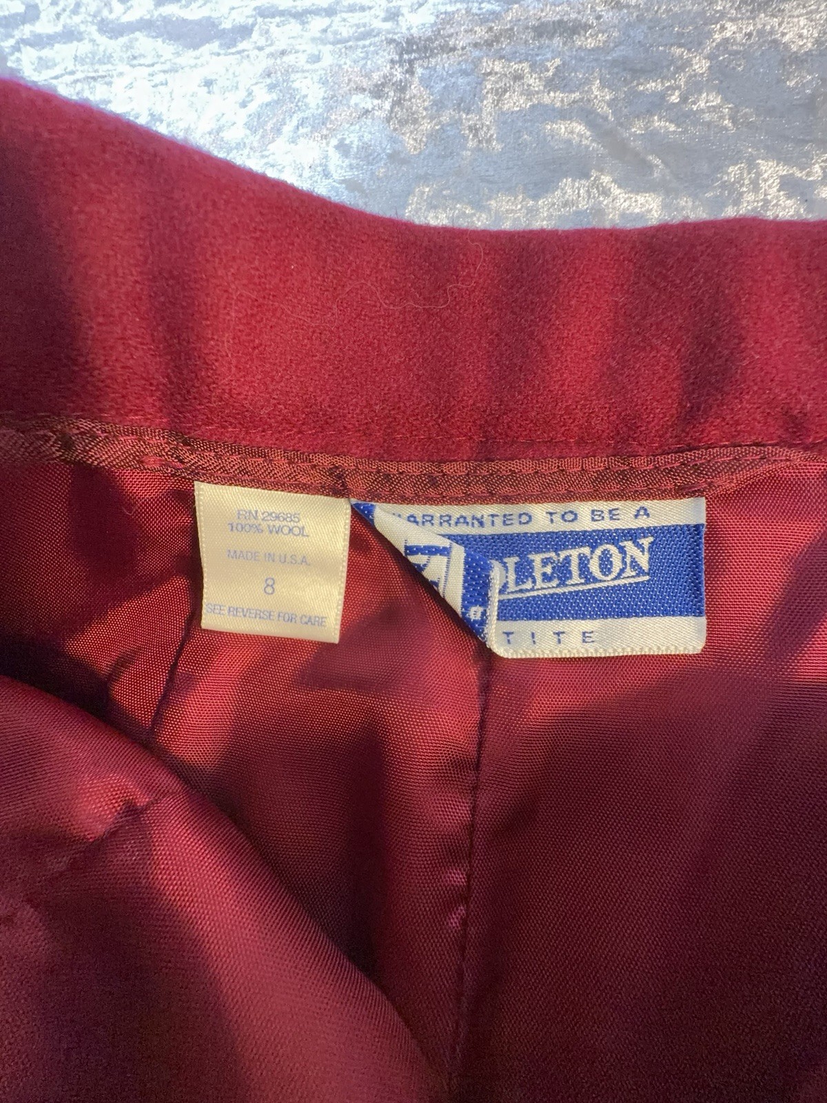Vintage Pendleton Wool Plaid Skirt Suit Red Green Petite 8 USA Christmas