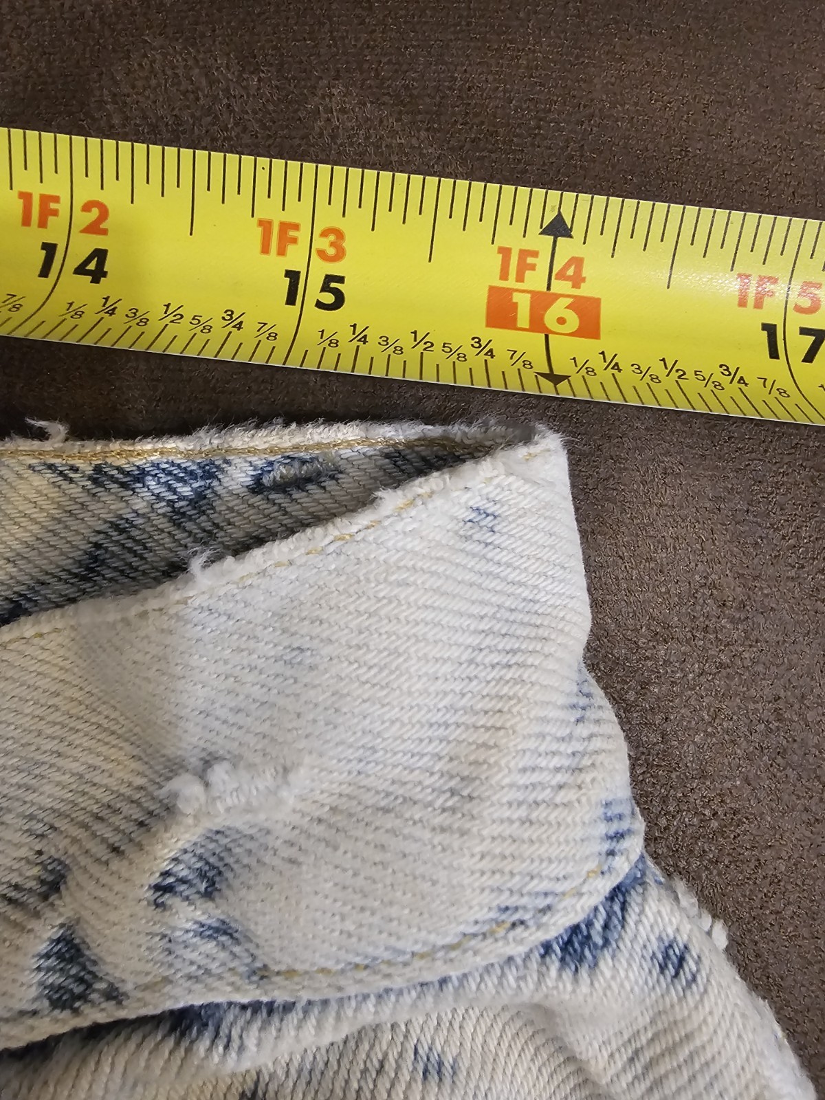 Vintage Kozmic Bluez Distressed Patchwork Jeans 36/32 USA Read Description!!