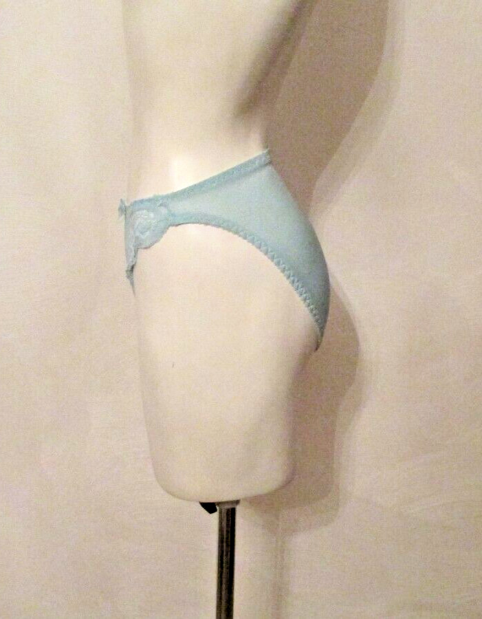 2pc Kellwood Shimmer Nylon Chantilly Lace Demi Bra 32B Bikini Pantie S USA made