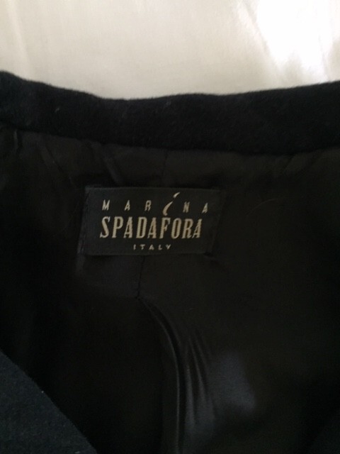 Marina Spadafora cashmere angora & wool jacket bomber IT42 skirt IT40