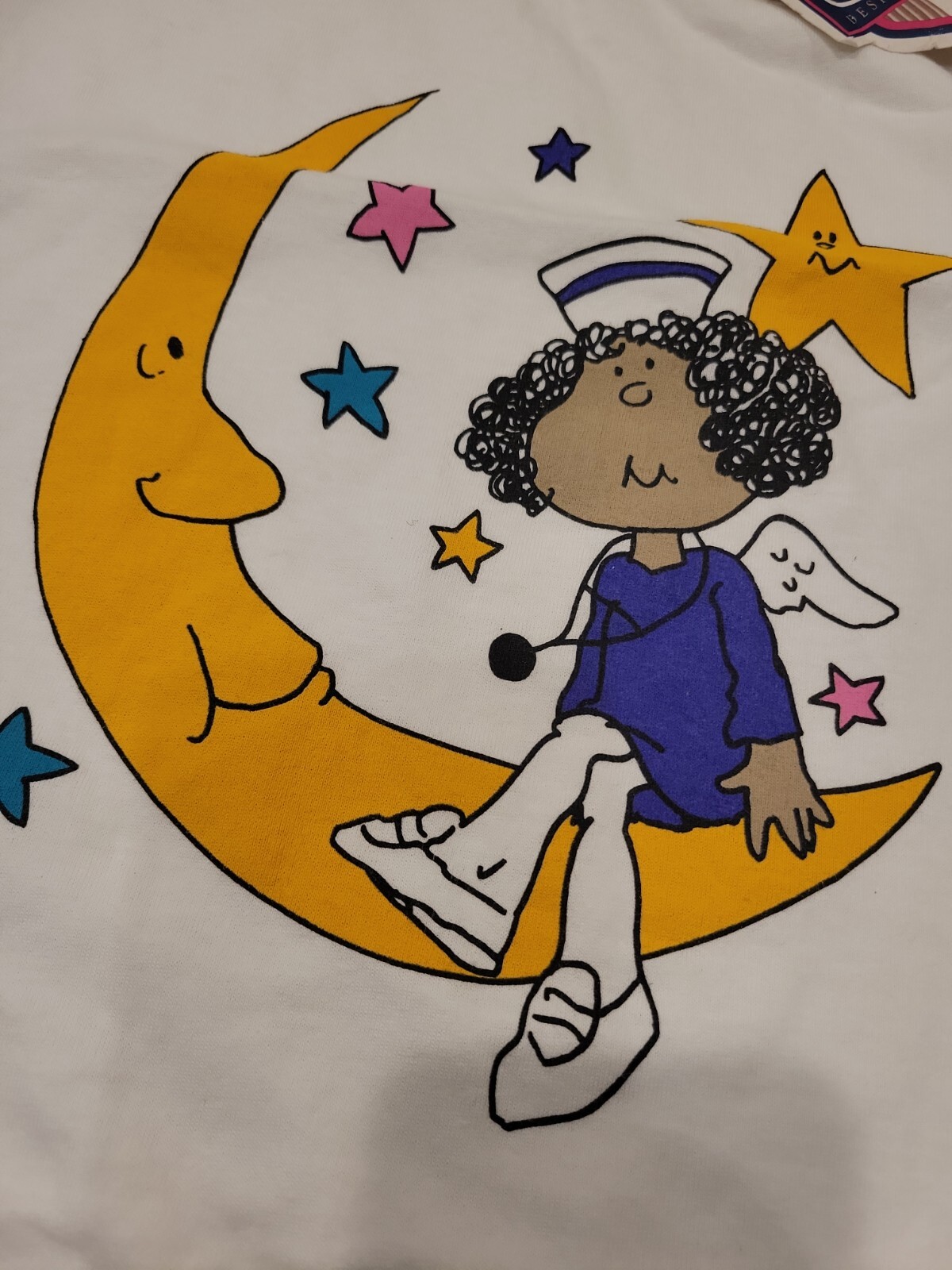 Vtg. 90&rsquo;s NURSE graphic T-shirt Cherokee Tag 2XL NOS