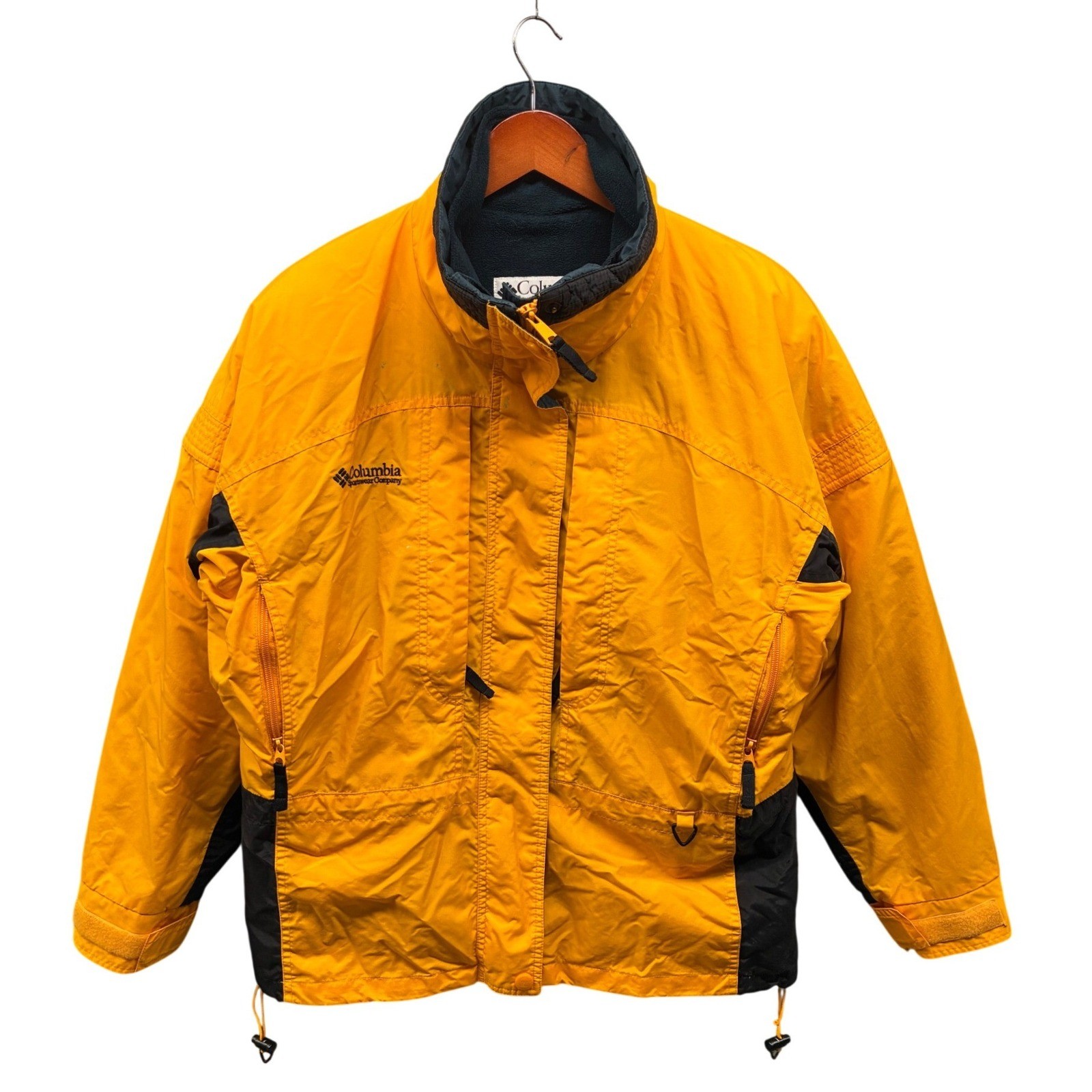 Columbia Liberty Ridge 2-in-1 Jacket Women&rsquo;s M Yellow Black Parka Vintage