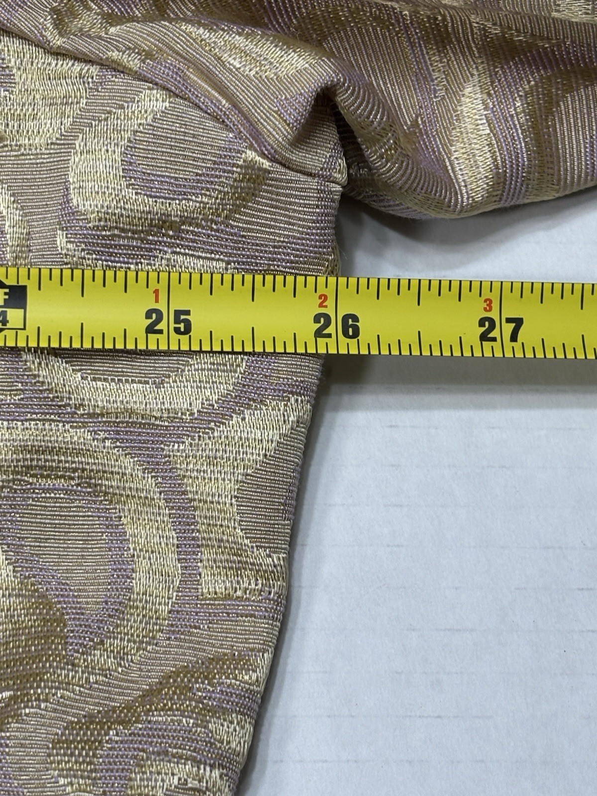 Vintage Club France 3 Pc Skirt Suit Womens 20 Gold Brocade Made USA