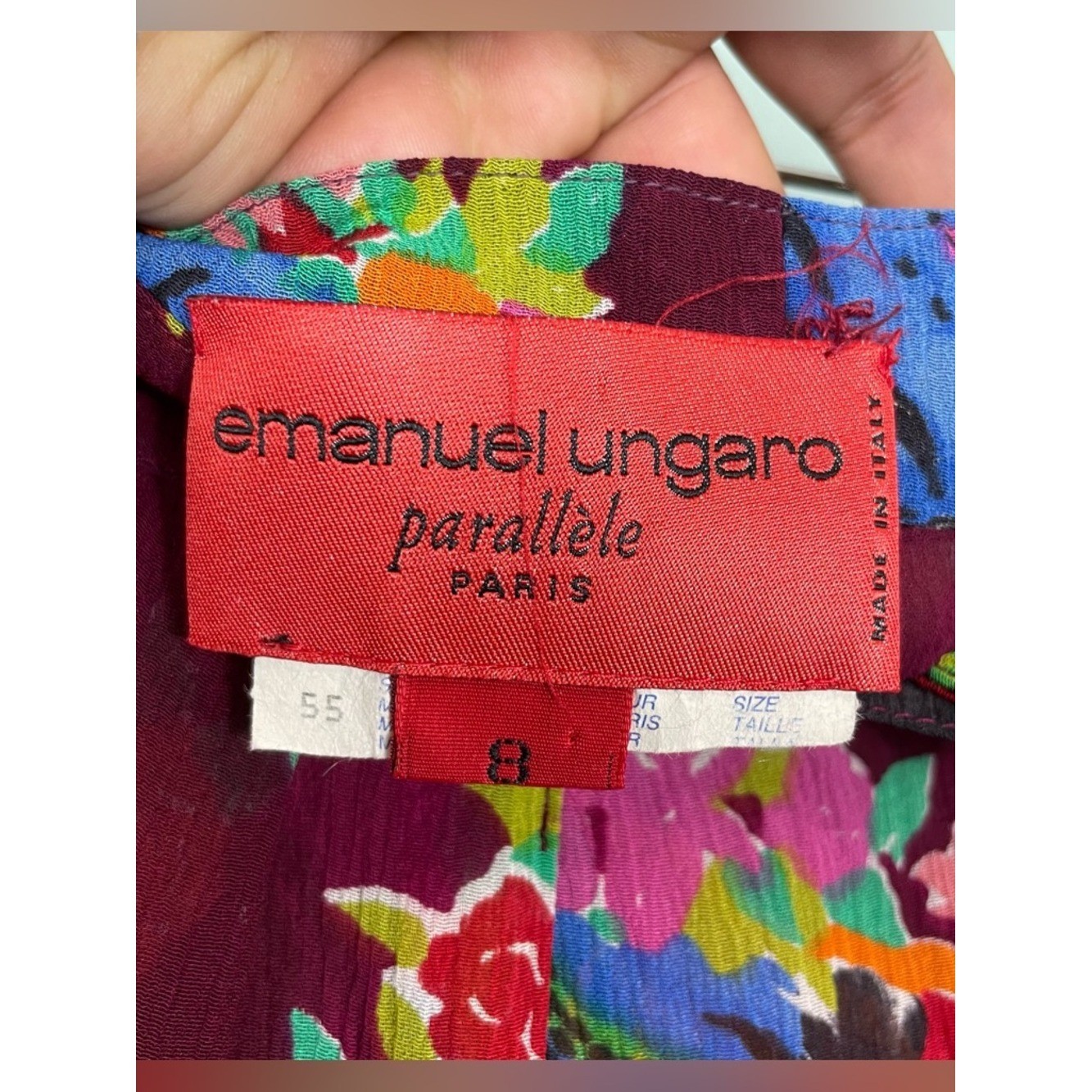 Vintage Emanuel Ungaro Parallele Paris Gauzy Goddess Pants Vest Set Two Piece