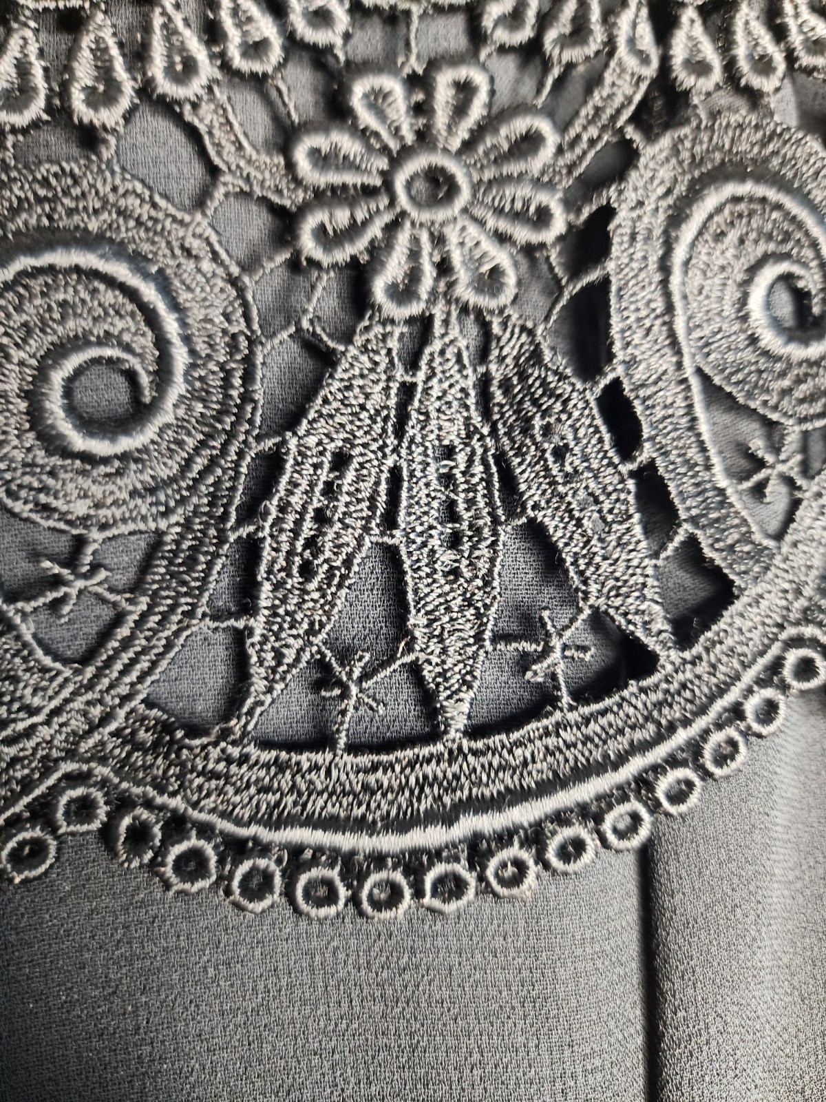 1990s Scott McClintock Lace Bodice Vintage Dress in Black Size 4