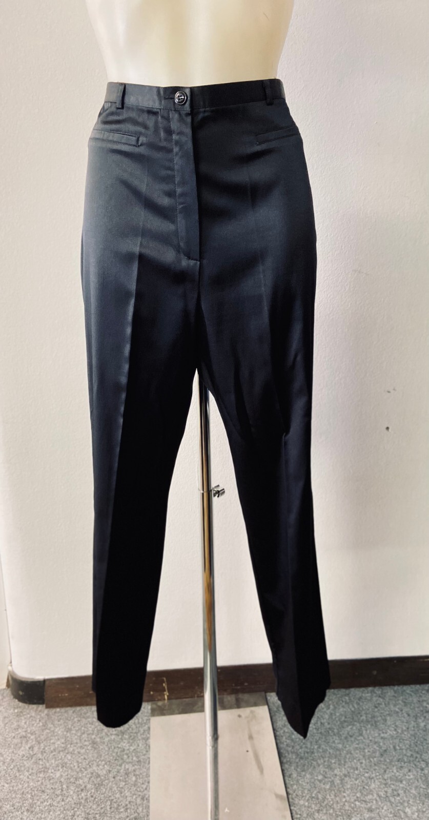 Women&rsquo;s Vintage dress black pants | Satin finish meets comfort