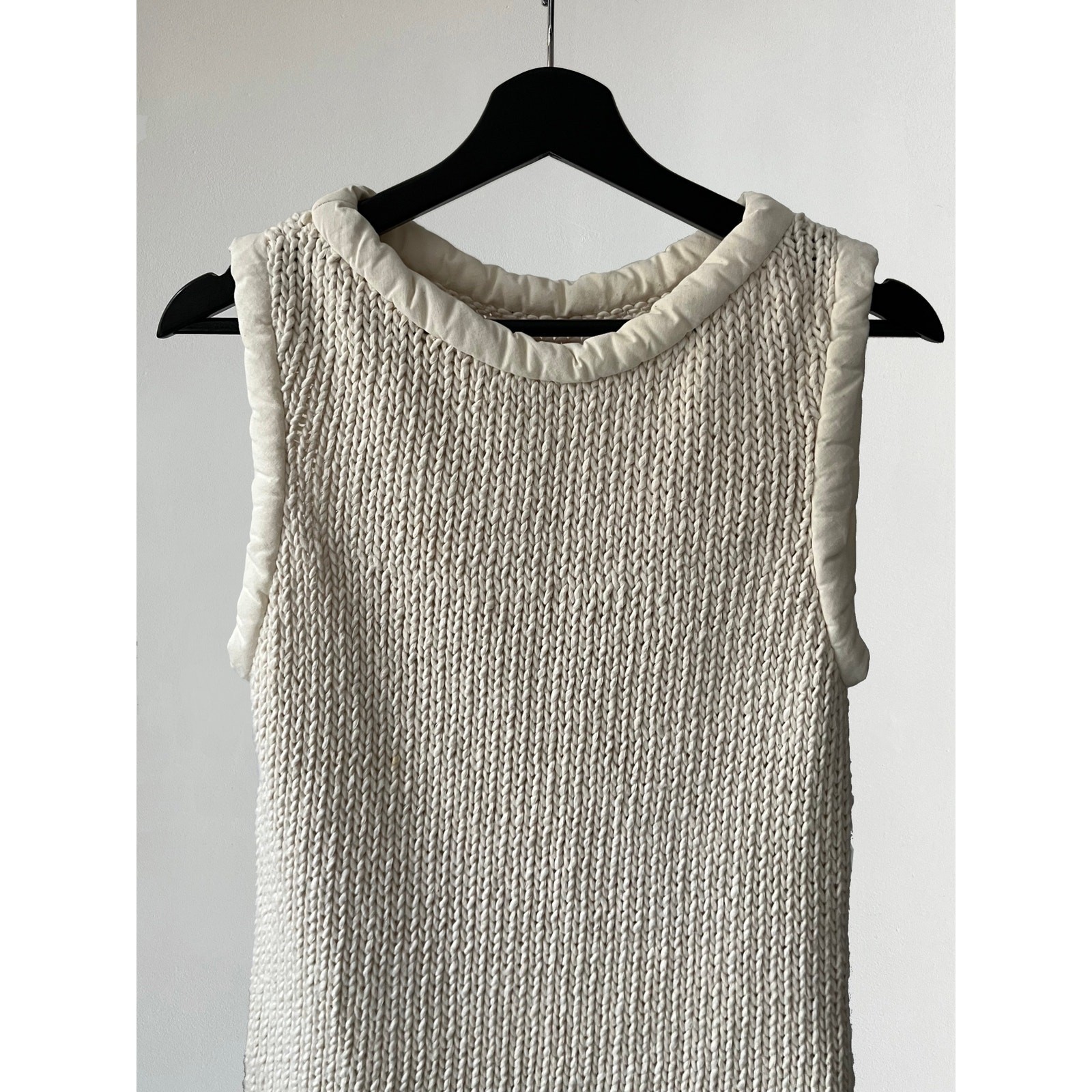 CÉLINE PADDED TRIM KNIT TUNIC