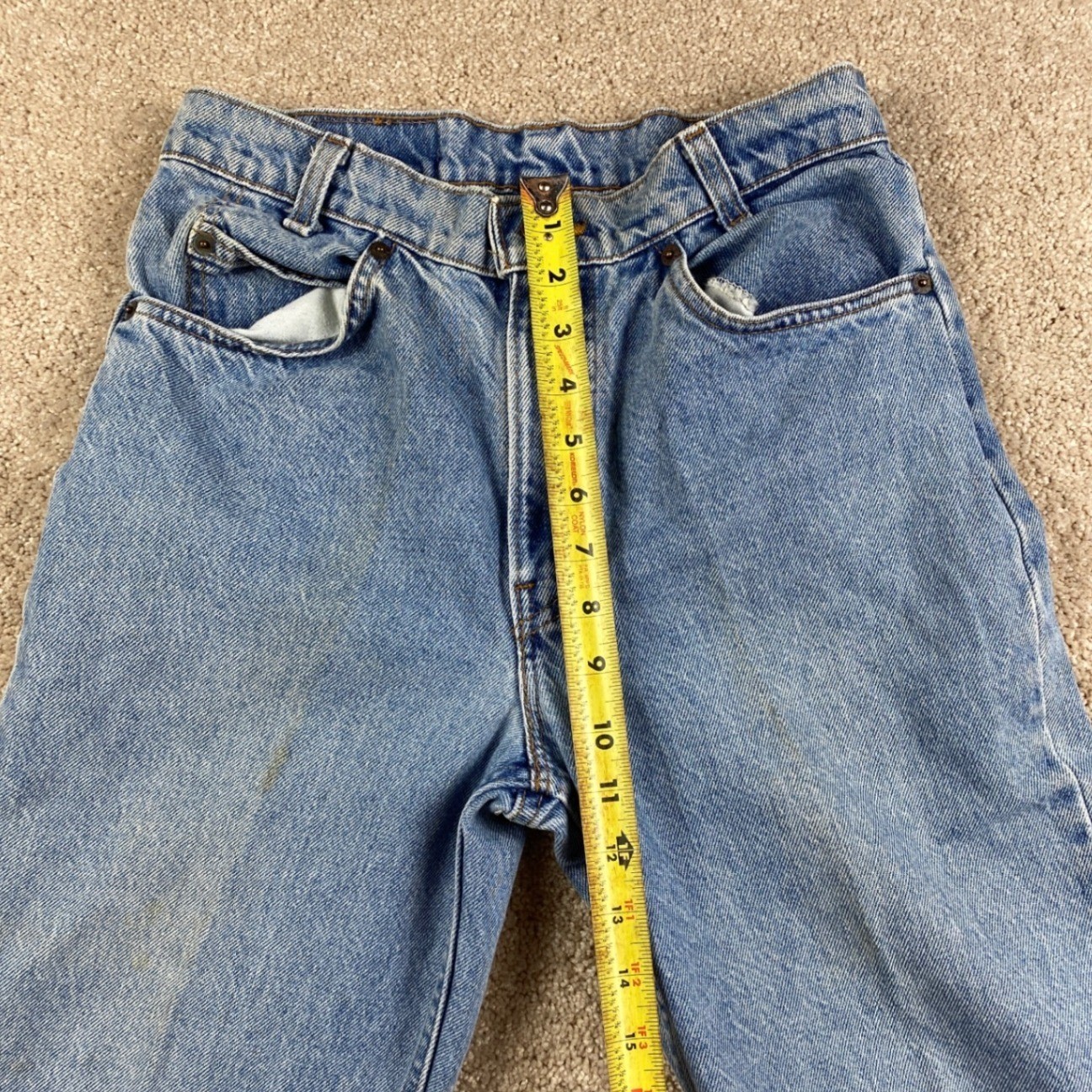 Levis 550 Student Vintage Orange Tab Jeans Made in USA Blue W29 L32 40750-0299
