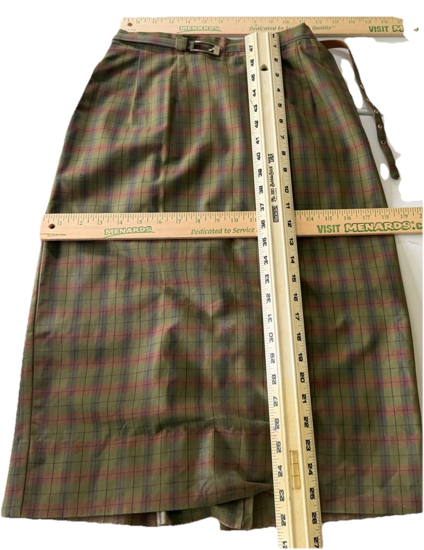 Vtg 50s White Stag Plaid Shirtwaist Dress 38” Bust Broken Zip 23&Prime; Waist