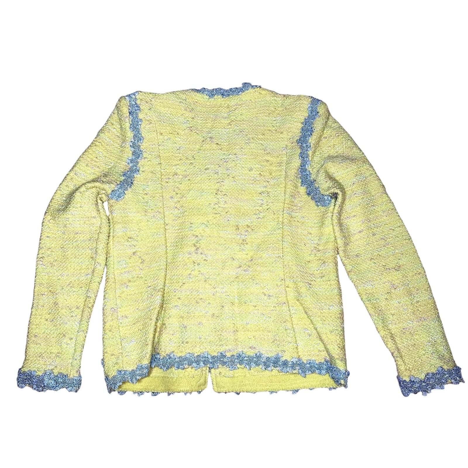 Vintage 1960’s Handmade Blazer Jacket Cardigan Pastel Tweed Jackie O Kennedy S/M