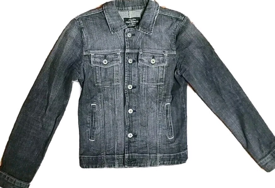 Ralph Lauren Polo Jean Jacket Black Stretch Jamie Women&rsquo;s M Medium (READ)