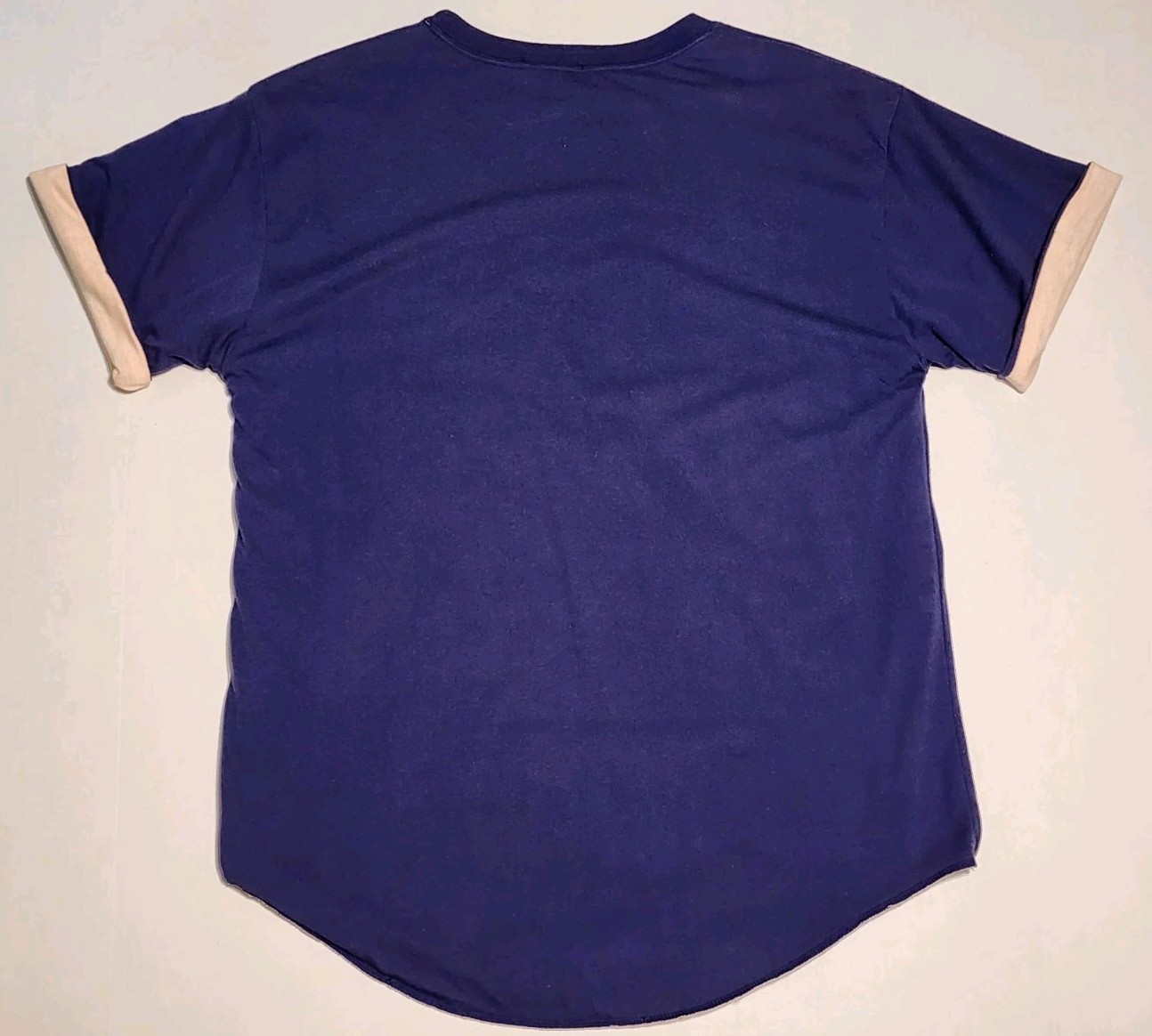 Vintage JL PLUM Polyester Cotton Double Shirt Roll Up Sleeve Women&rsquo;s Size M 90s