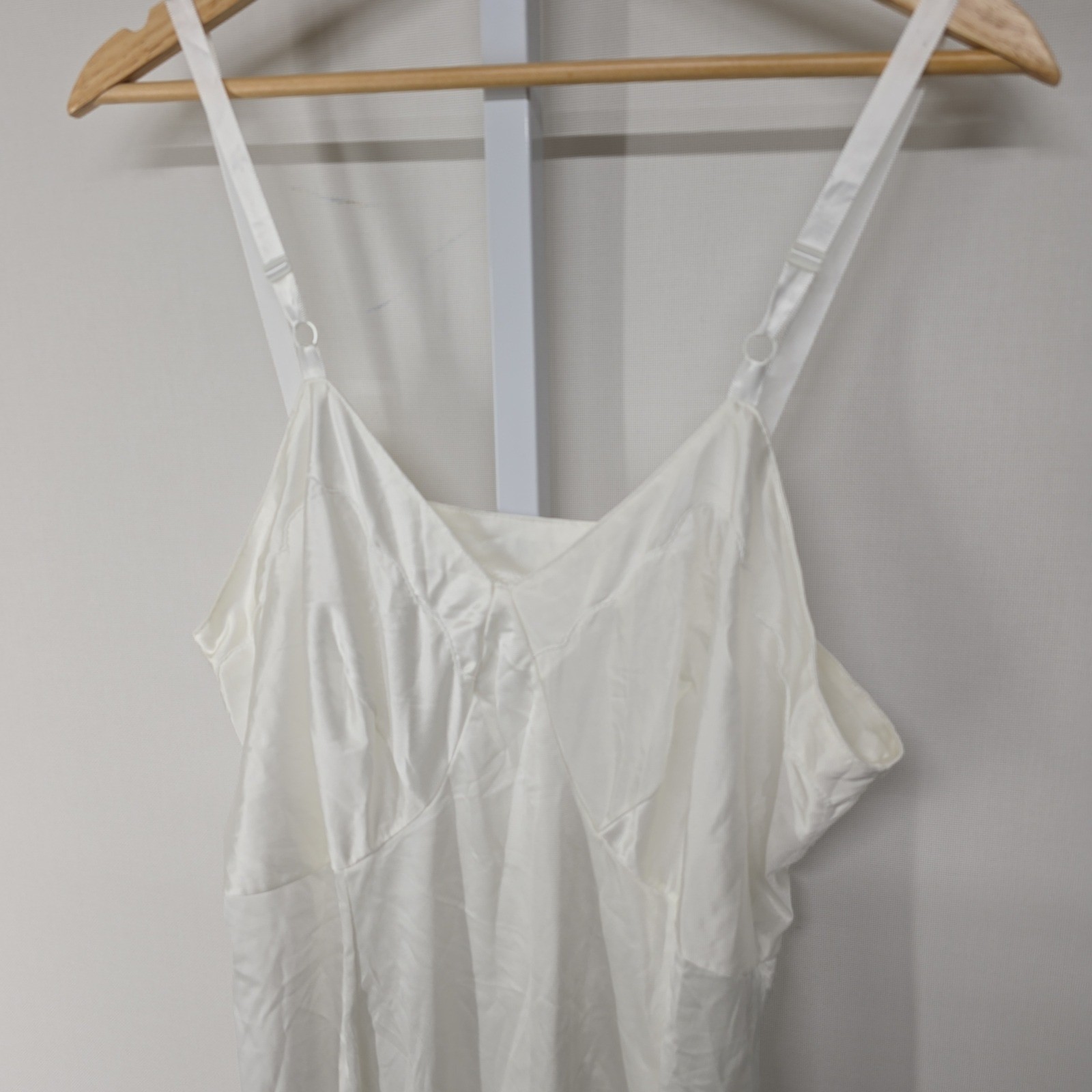 Vintage Sears White Full Slip Antron III Nylon Anti-Cling Size 40