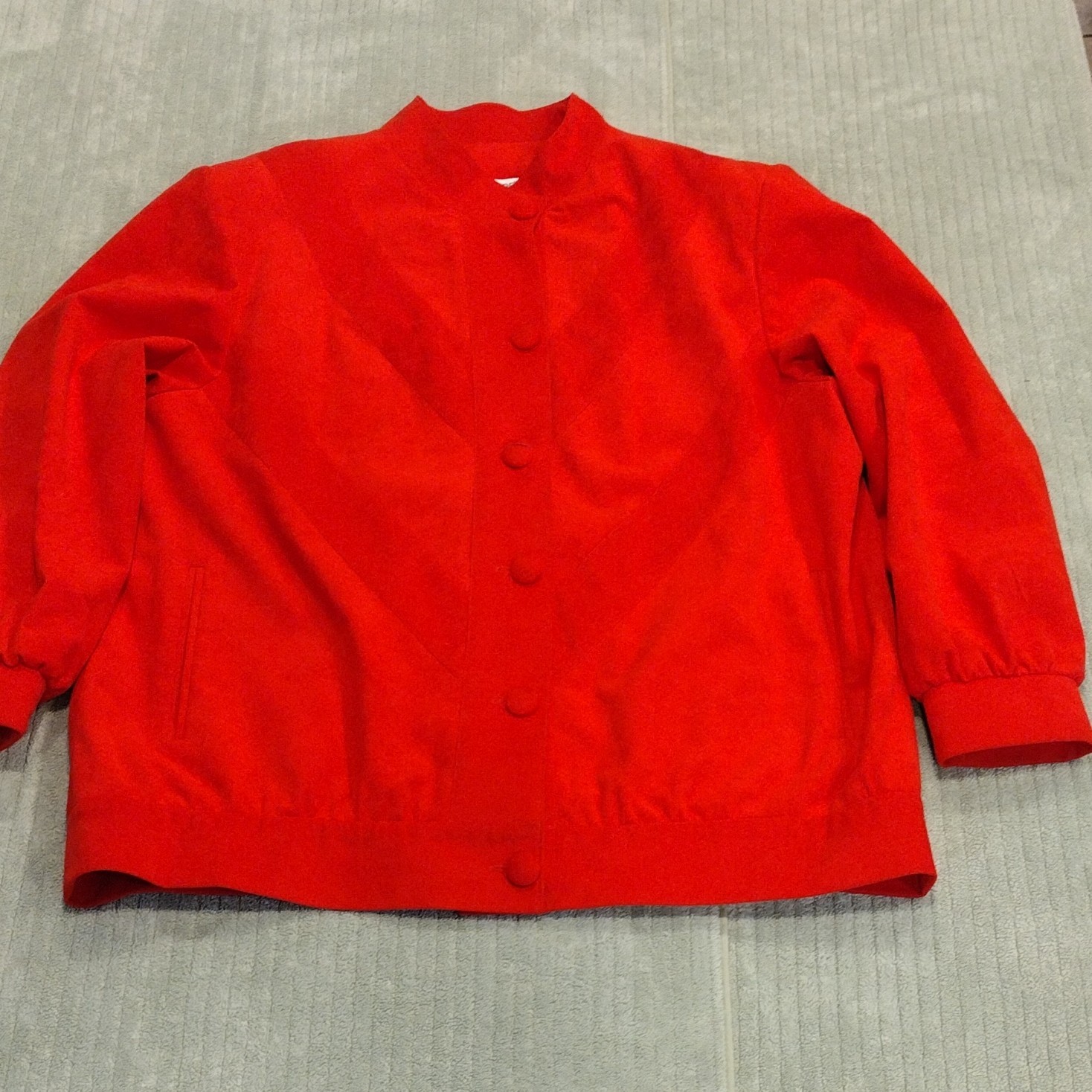 Red Ultrasuede ILGU Jacket Women&rsquo;s Size 20 Vintage