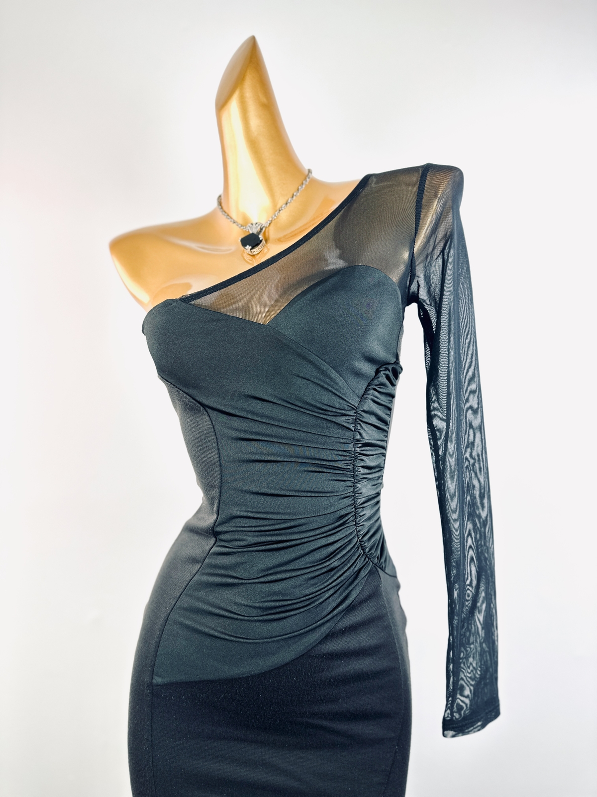Vintage vtg 90s y2k black goth mini party cocktail dress